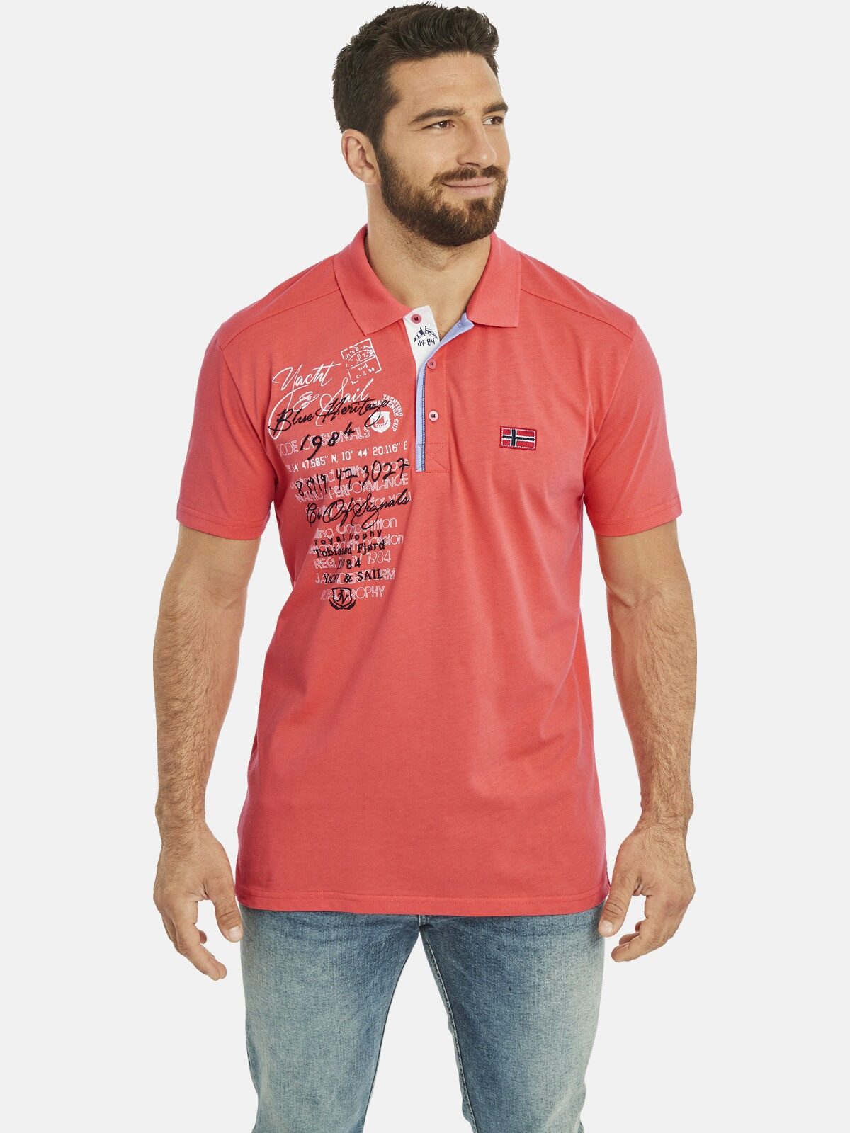 Jan Vanderstorm Poloshirt JANO aus weicher günstig online kaufen