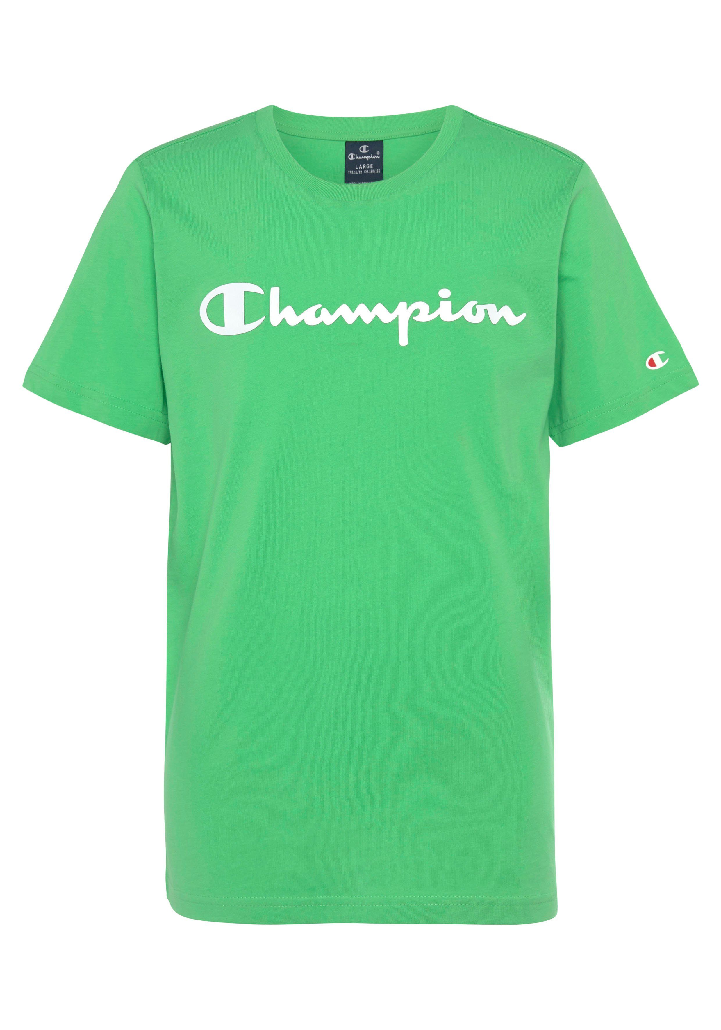 Crewneck T-Shirt T-Shirt Champion grün