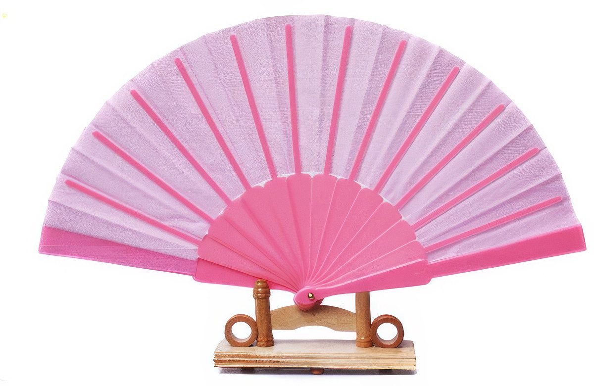 Yudu Handfächer Fächer Dekofächer Transparent mit Kunststoffstreben