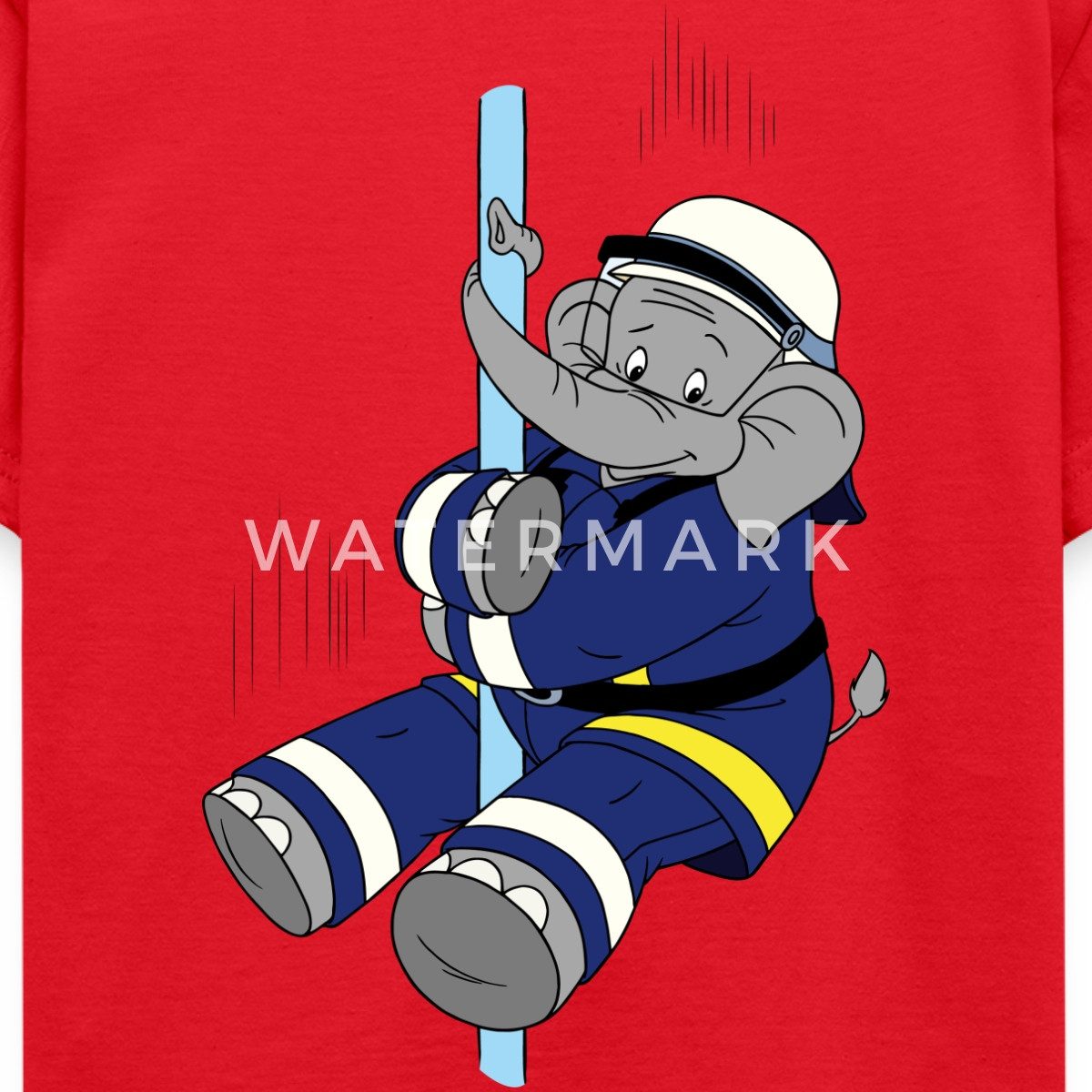 Spreadshirt T-Shirt Benjamin Blümchen Beni Der Feuerwehrmann Kinder T-Shirt (1-tlg)