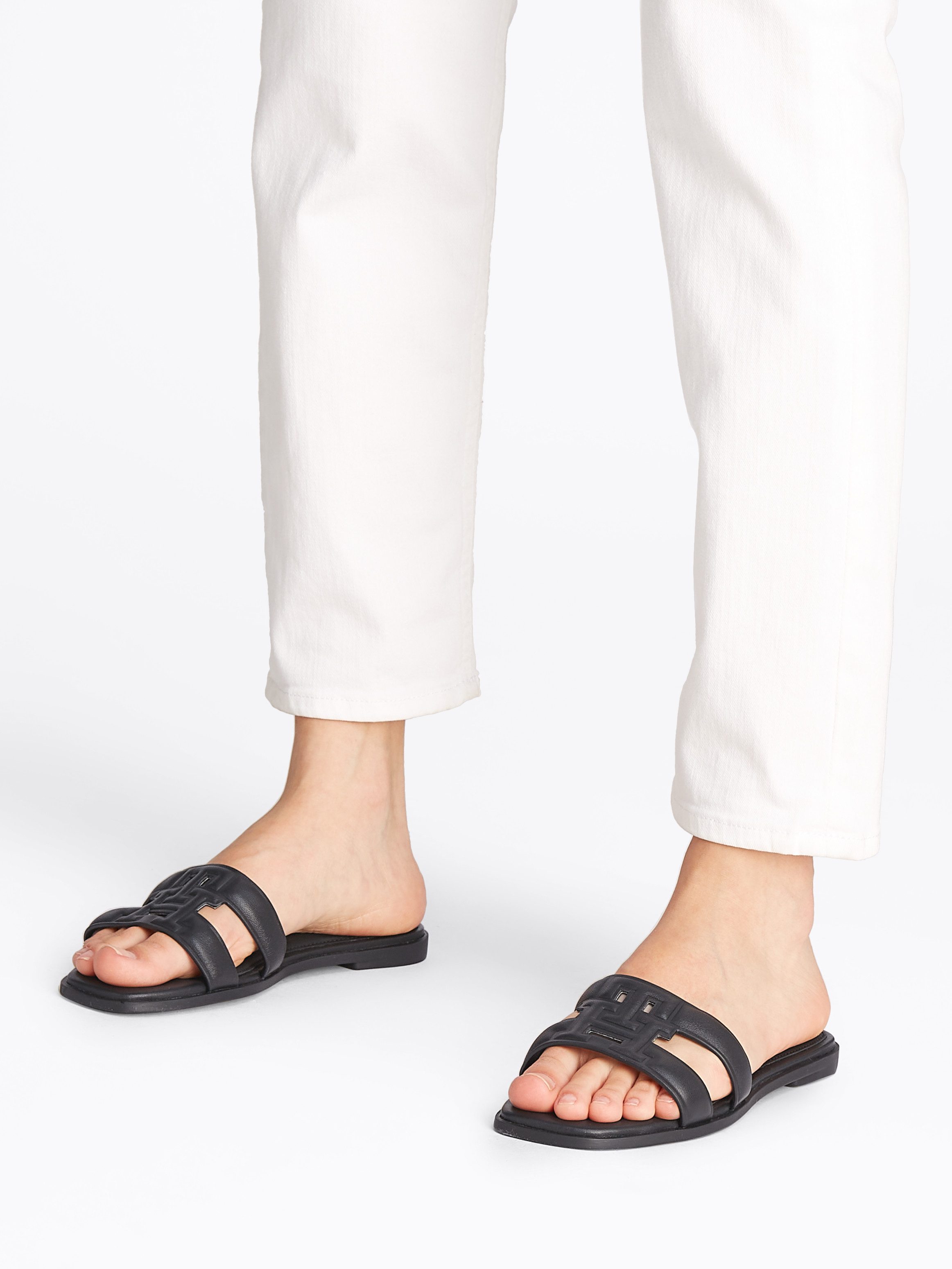 Tommy Hilfiger TH LOGO STRAP MULE Pantolette Bequemschuh, Sommerschuh, Flat günstig online kaufen