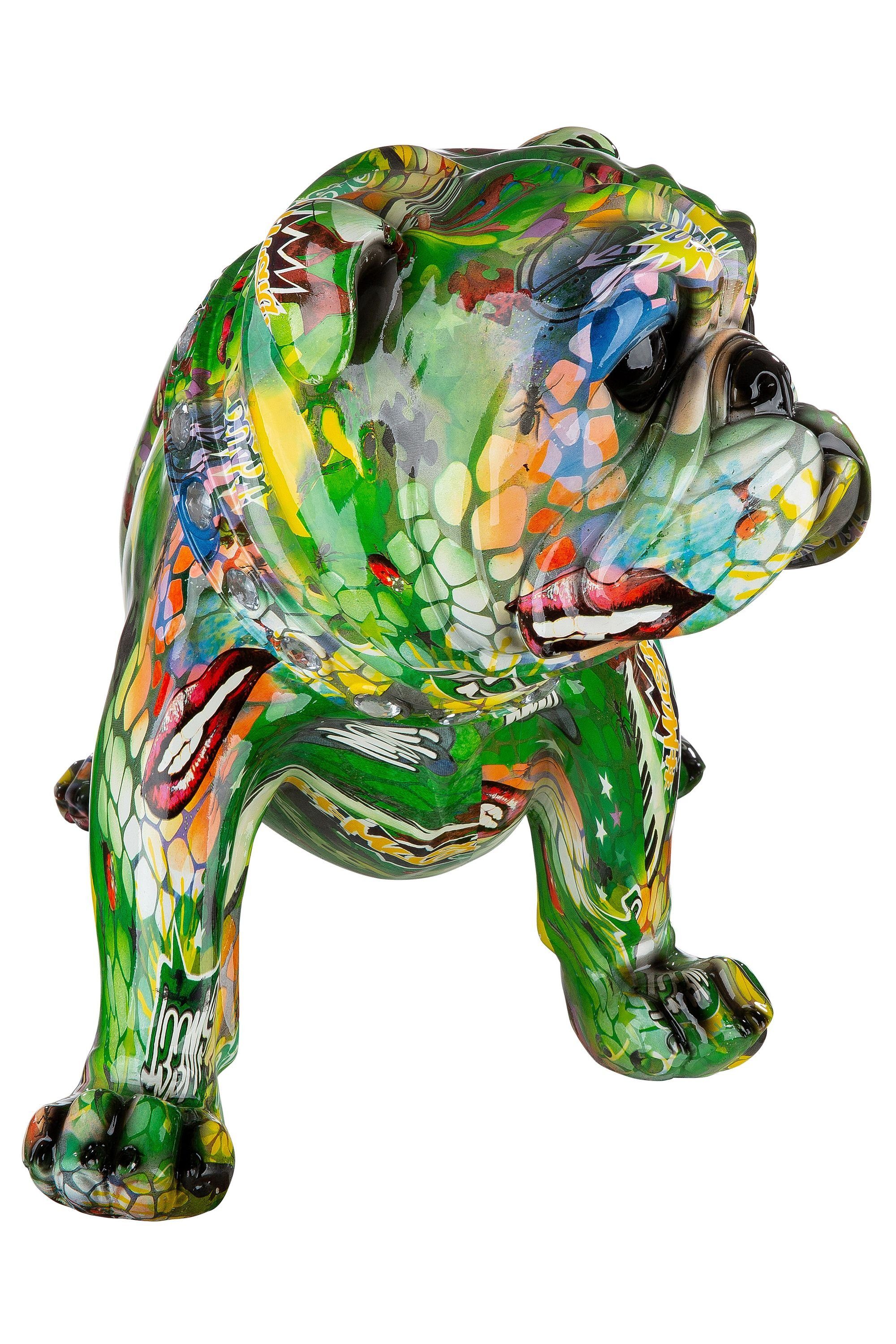 Gilde Tierfigur Bulldogge Art Statuen Figuren, Skulpturen by & Graffiti-Design, Casablanca Street (1 St), Kategorie: XL