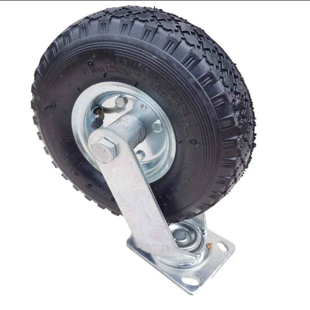 Frosal Lenkrolle Ø 260 x 85 mm, 3.00-4 Rad, Luftrad auf Stahlfelge Silber, (1-St)