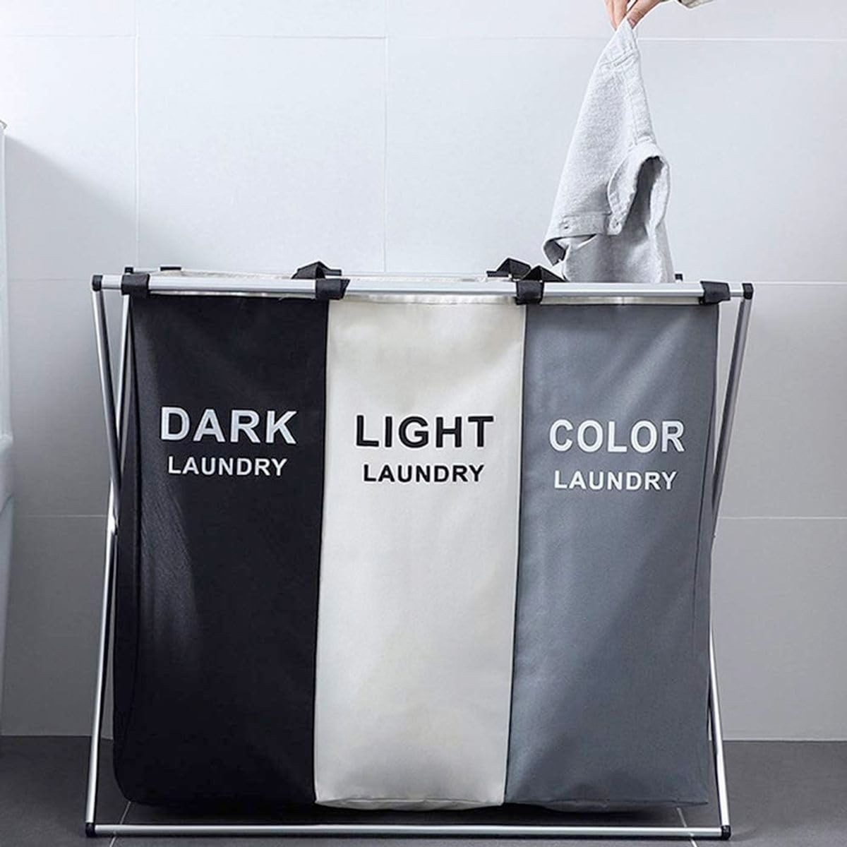 König Design Wäschesortierer faltbarer Wäschesortierer Wäschekorb günstig online kaufen