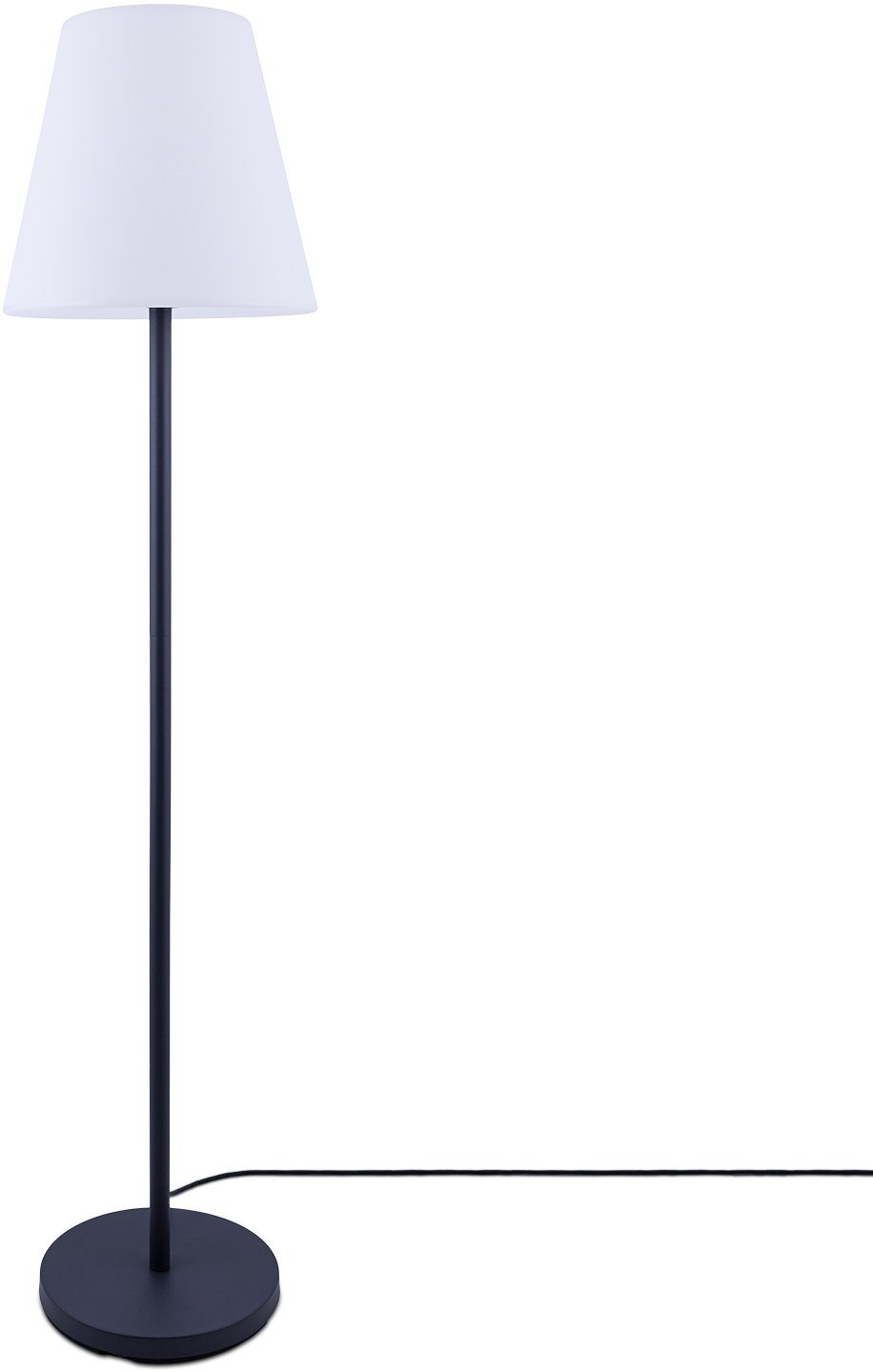 Paco Home Stehlampe JEN, ohne Leuchtmittel, In- & Outdoor Außenlampe E27 Modern Wohnzimmer Wasserfest IP44 E27 | Standleuchten