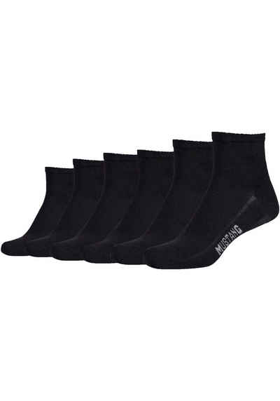MUSTANG Короткі шкарпетки (Packung, 6-Paar) Langlebig dank verstärktem Fersen- und Zehenbereich