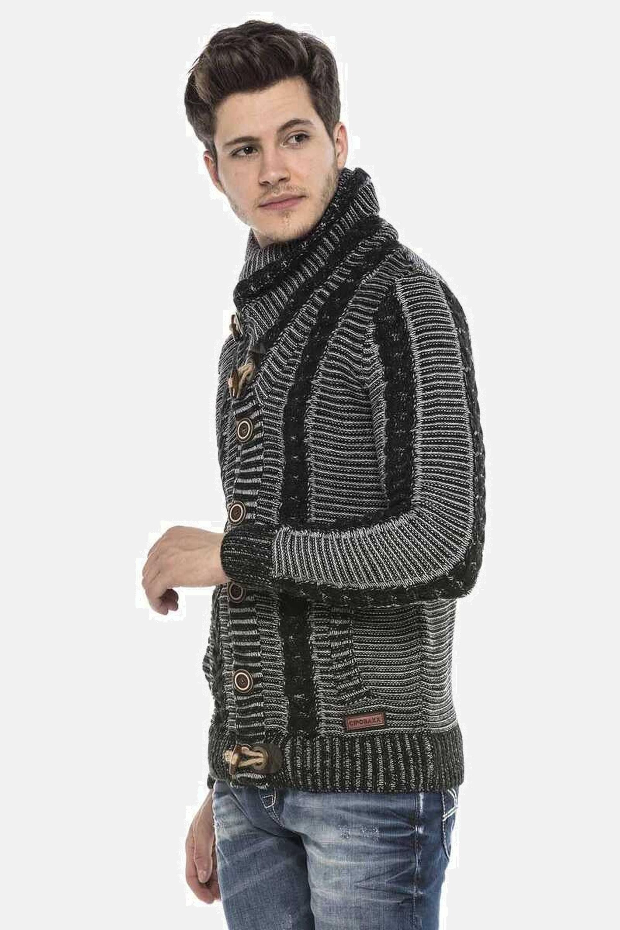 Cipo & Baxx Cardigan Strickjacke (1-tlg) mit Knopfleiste, CP215 günstig online kaufen