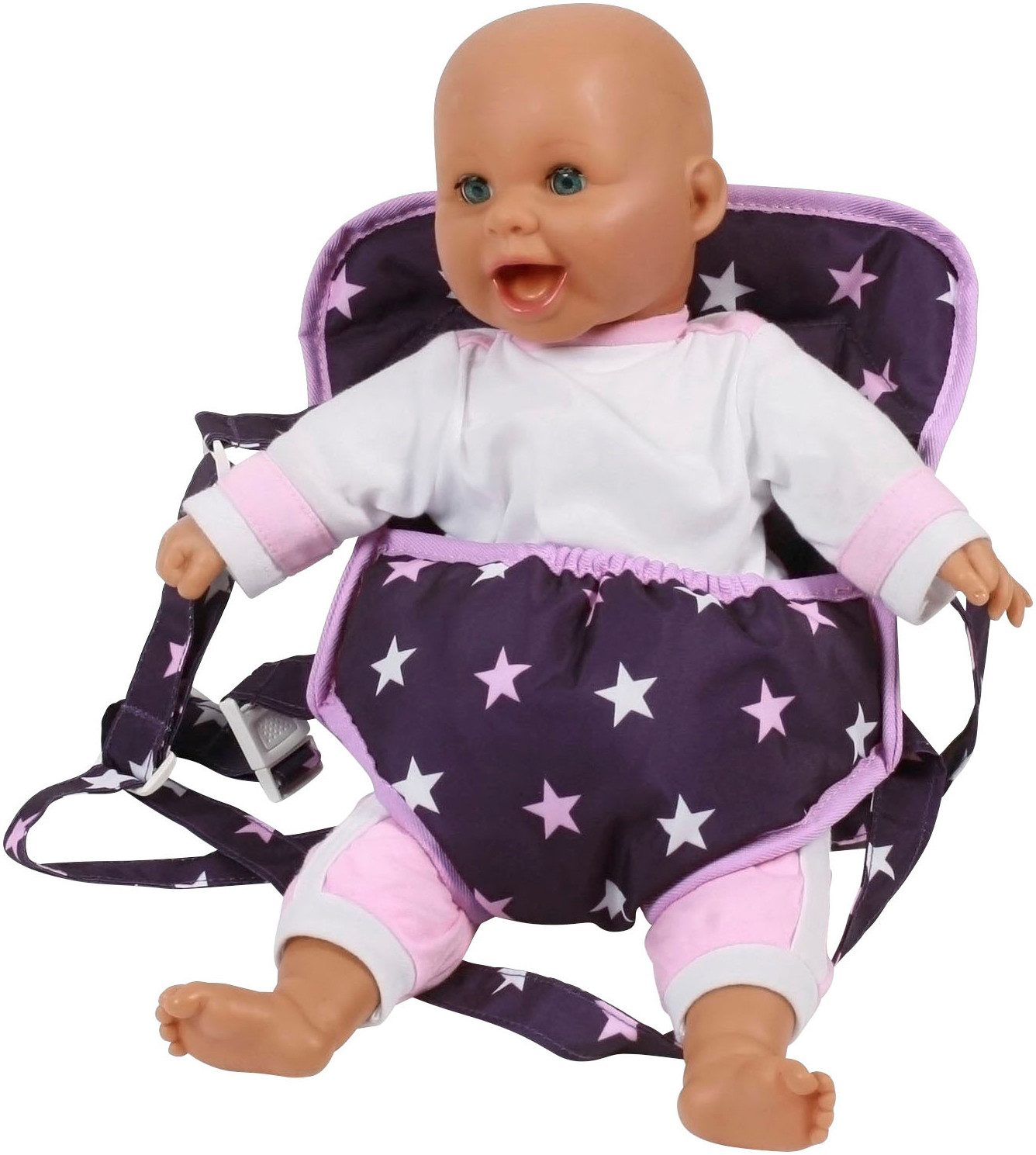 CHIC2000 Puppen Bauchtrage Stars lila günstig online kaufen