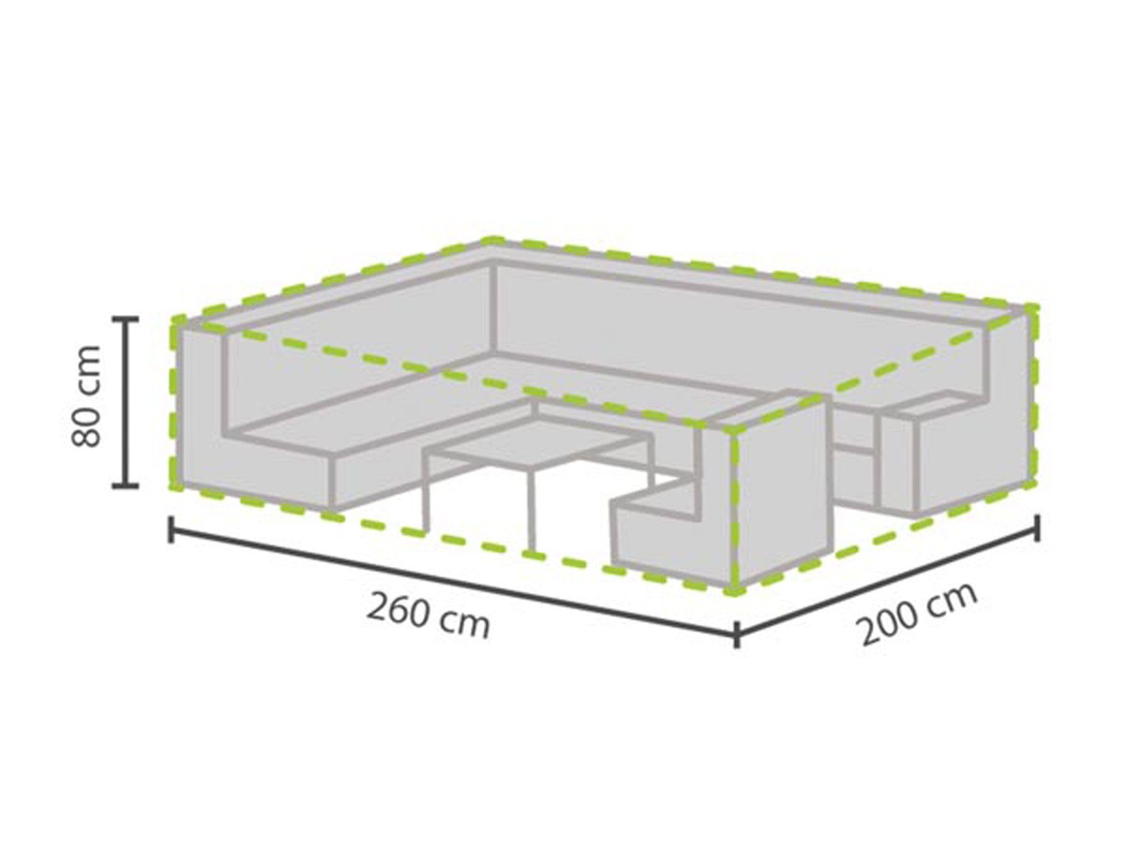 PEREL Gartenmöbel-Schutzhülle (1-St), Abdeckung Lounge-Möbel Wasserfeste günstig online kaufen