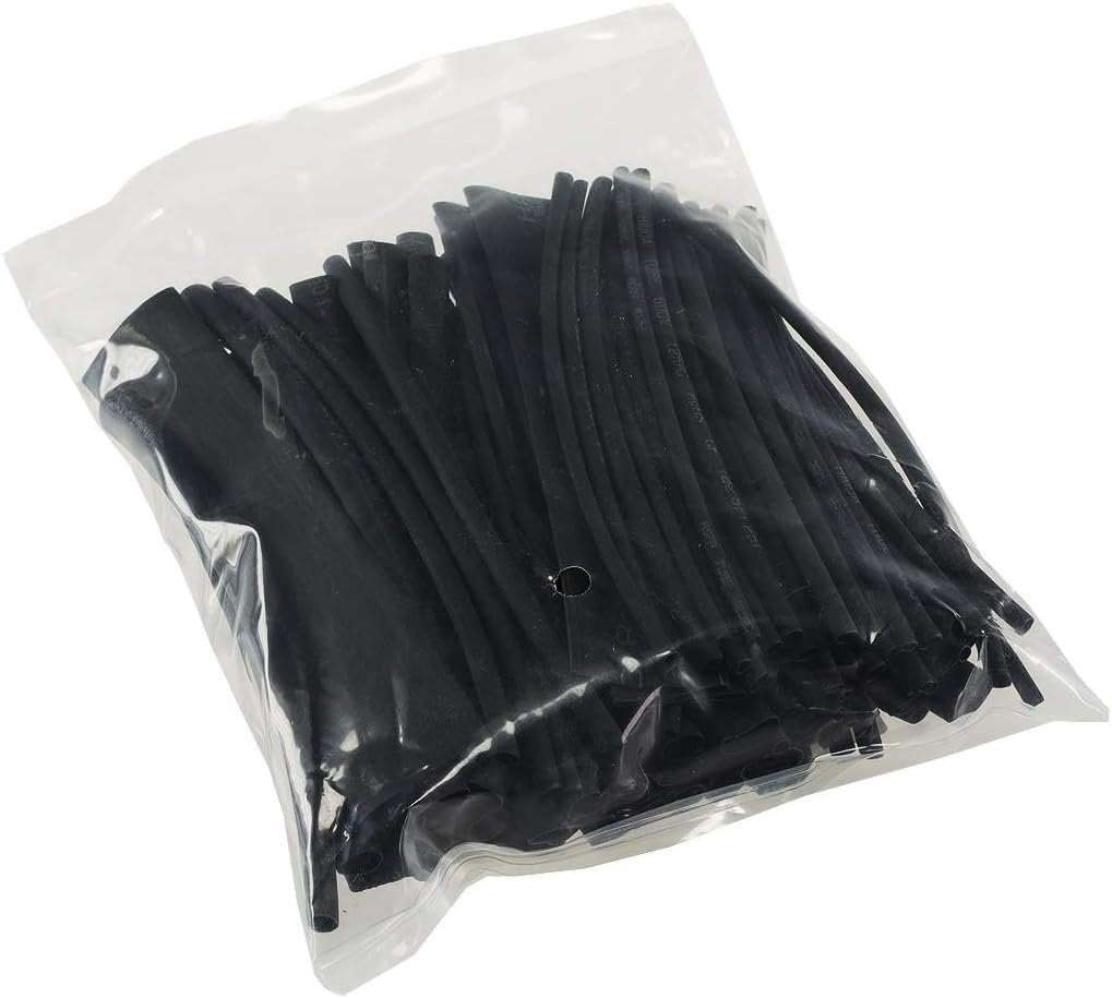 Sortimentstüte, in Geflechtschlauch schwarz ChiliTec Schrumpfschlauch-Sortiment, 100-teilig