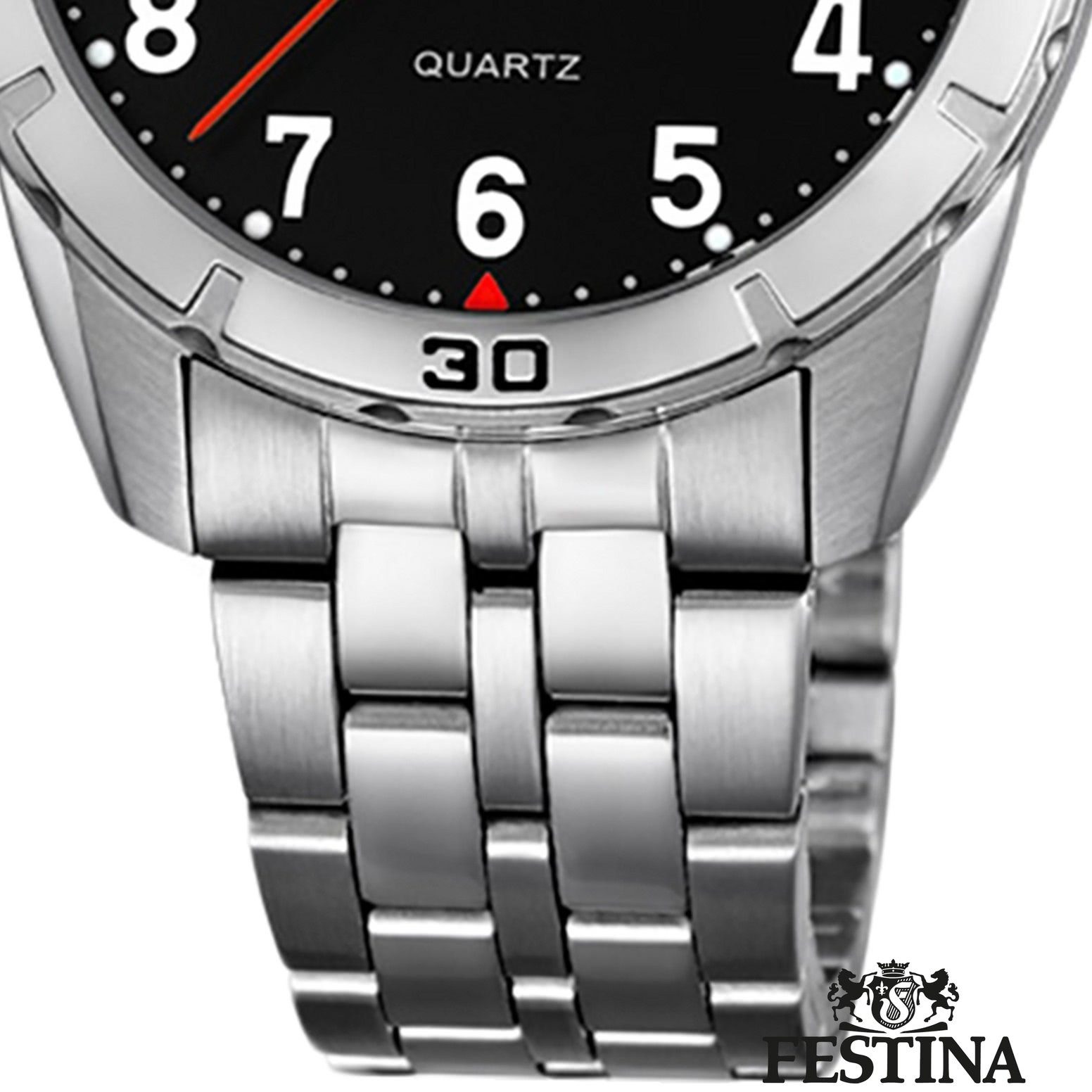 Festina Quarzuhr Festina Armbanduhr Uhr Kinder F16907/3 rund, Edelstahl, Jugend, Kinder silber Edelstahlarmband