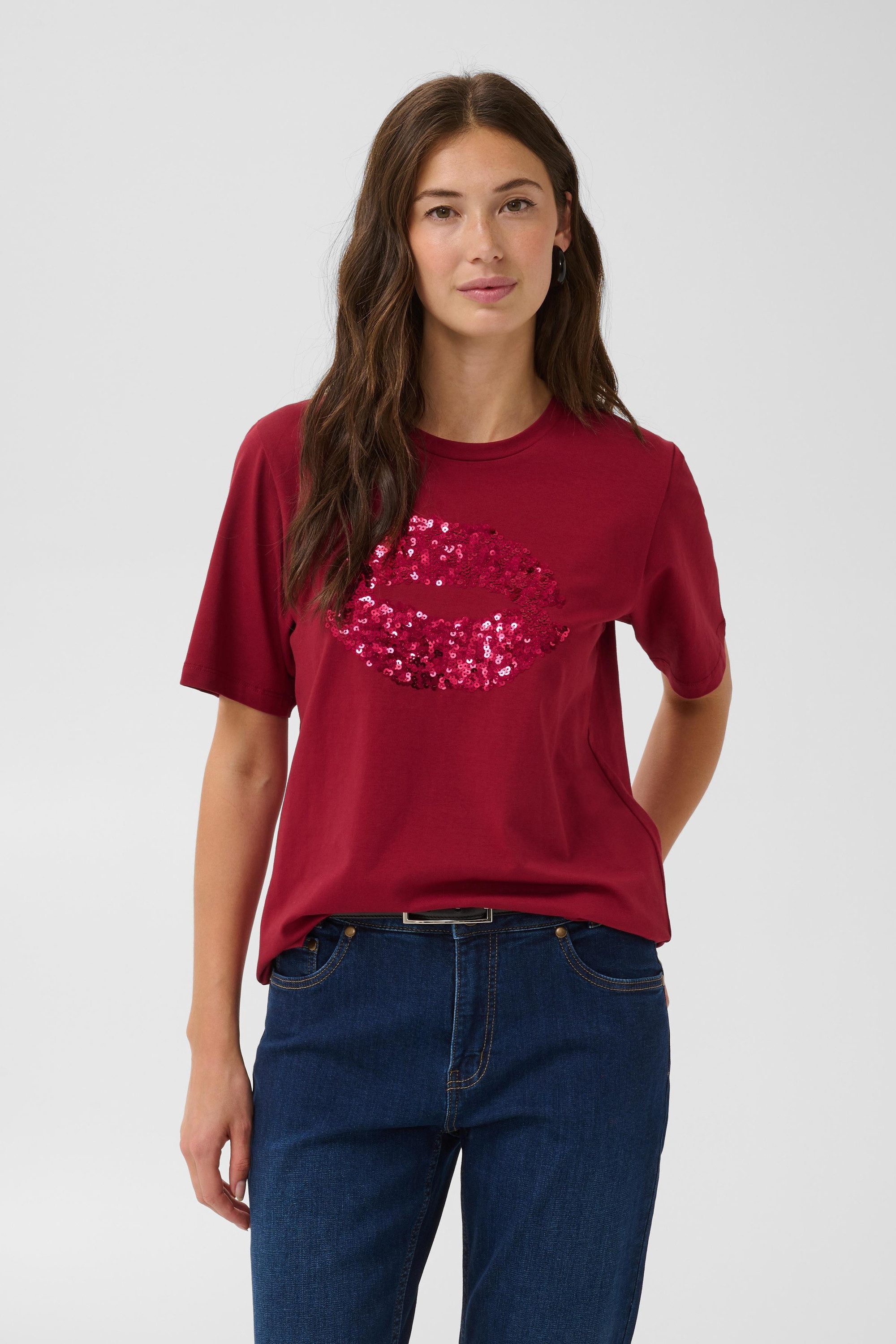 Culture Blusentop T-Shirt kurzarm CUBREE
