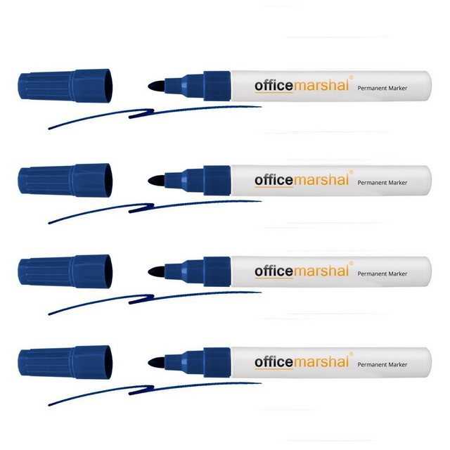 Karat Whiteboard Marker 10er-Set verschiedene Farben, Rundspitze, (10-tlg), trocken abwischbar