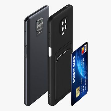 kwmobile Handyhülle Hülle für Xiaomi Redmi Note 9S / 9 Pro / 9 Pro Max, Handyhülle mit Fach für Karten - Handy Cover Case