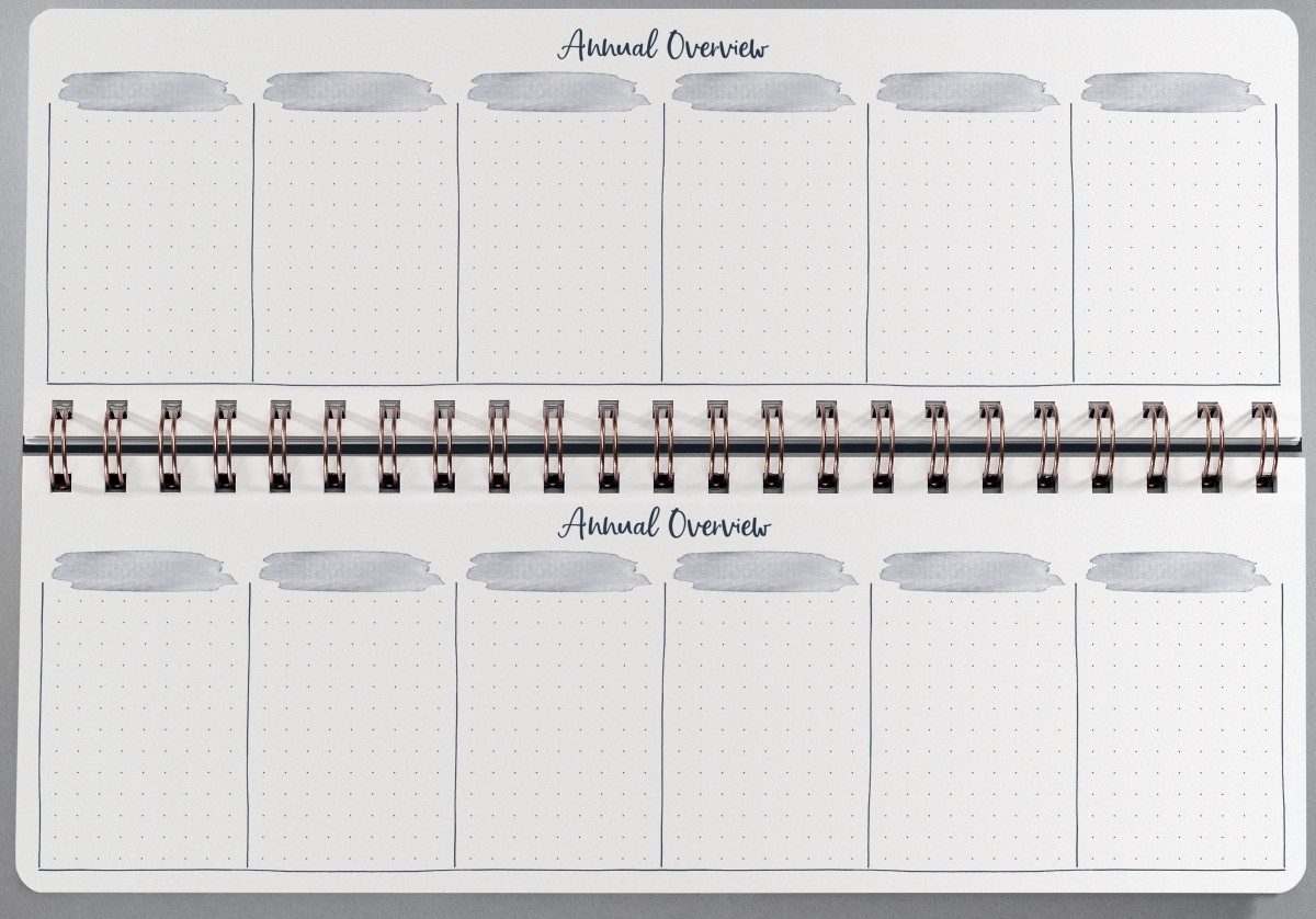 Sigel Schreibtischkalender Wochenplaner Jolie (EN) undatiert 1 Woche/2 Seiten Flower Love 30x11,4