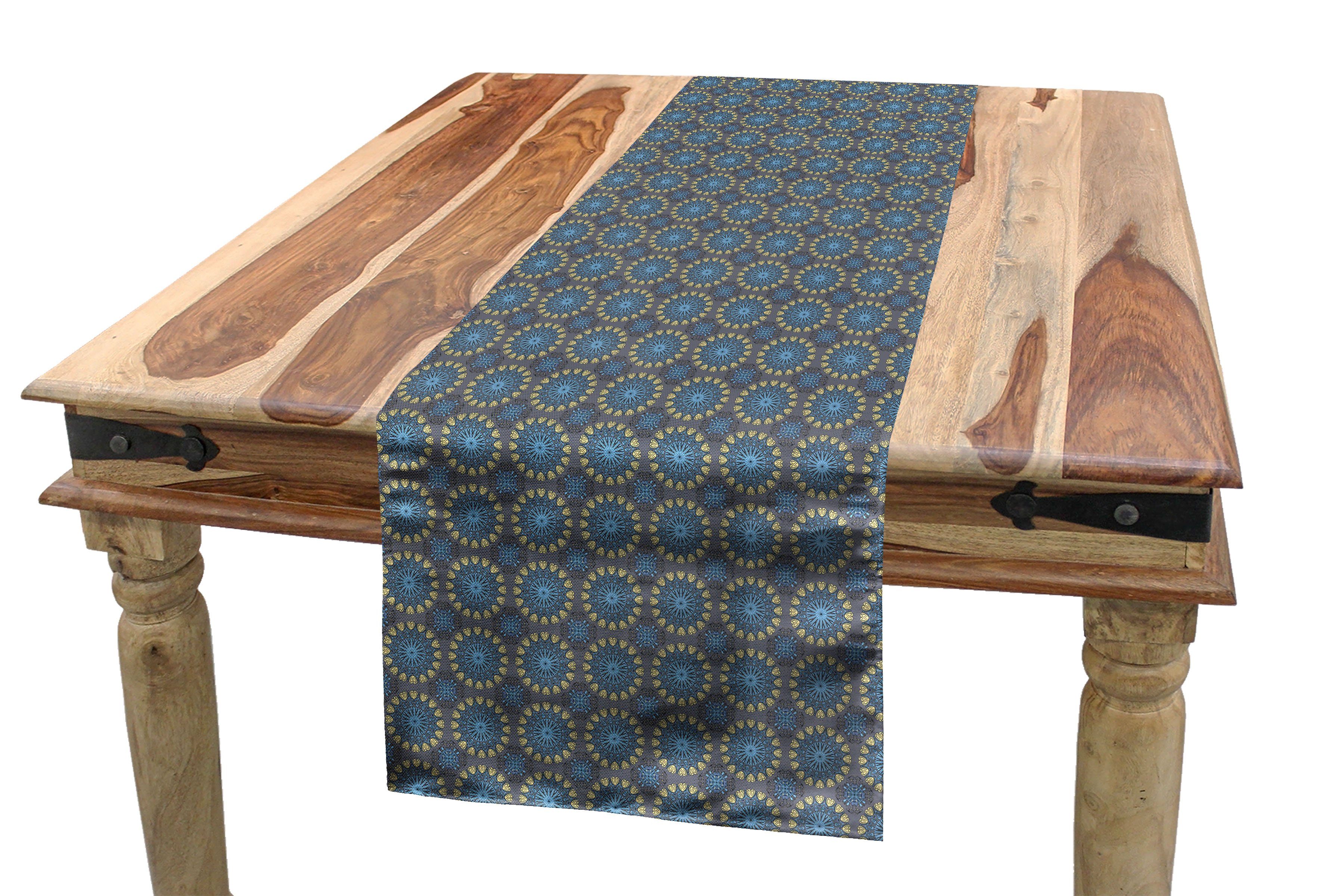 Küche Esszimmer Tischläufer Abakuhaus Rechteckiger Dekorativer Mandala Tischläufer, Ethnisch