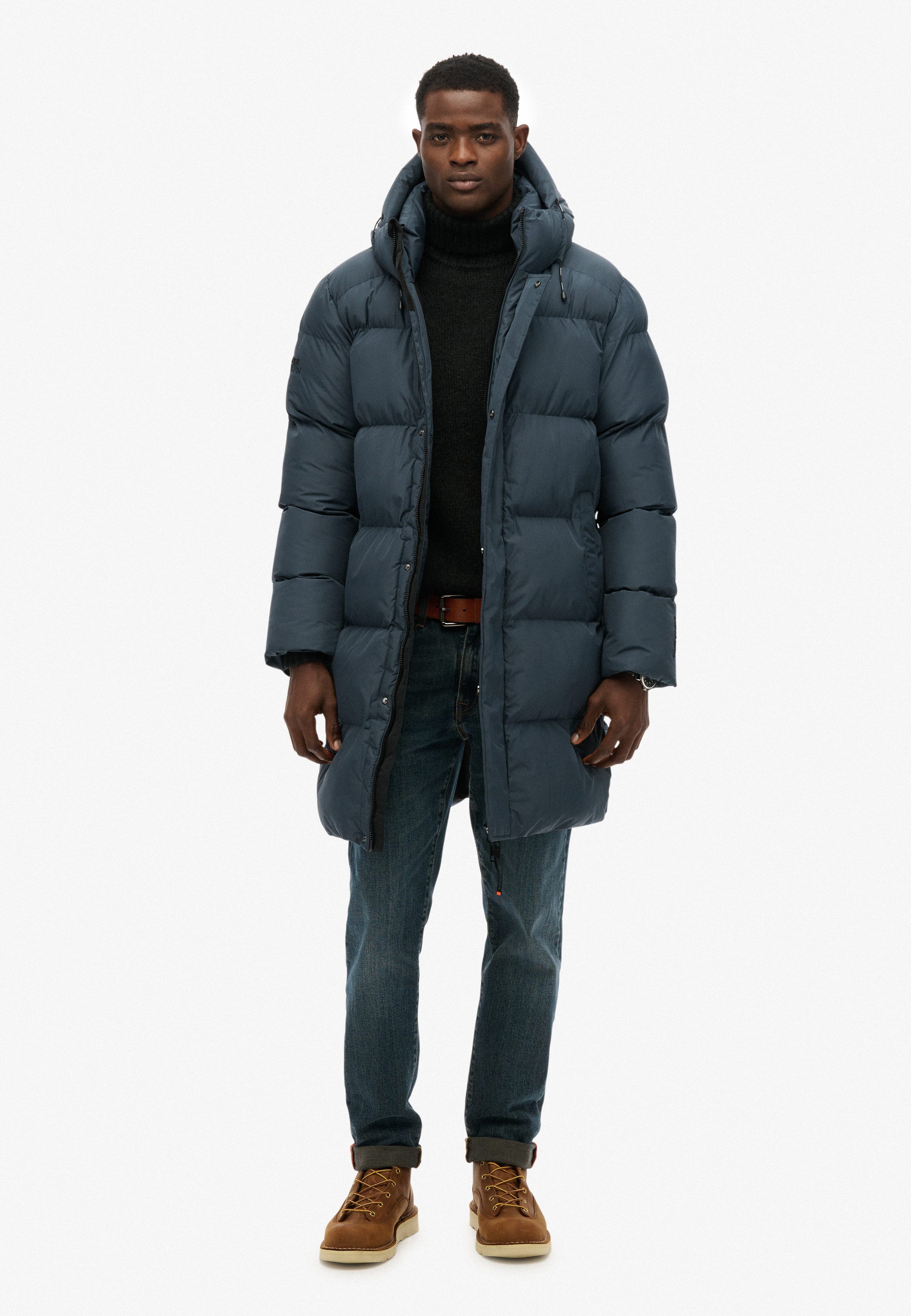Steppjacke HOODED SPORTS PUFFER MID JKT
