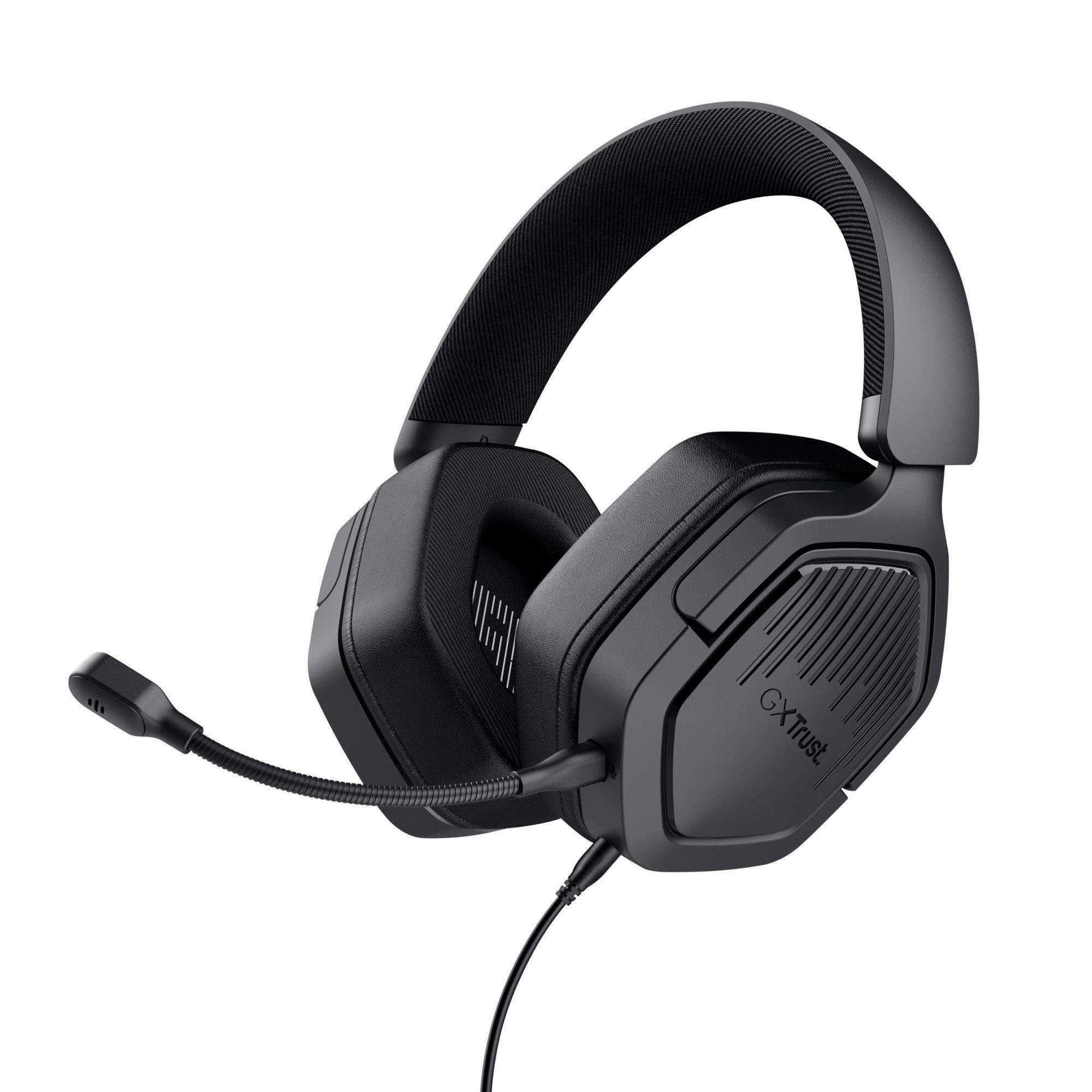 Trust GXT492 Carus Gaming Headset PC Laptop Konsolen Gaming-Headset (Kabelgebundene Verbindung über 3,5-mm-Klinkenanschluss I Stereo-Sound mit geschlossenem Akustiksystem I Abnehmbares, flexibles Boom-Mikrofon I Integrierte Lautstärke- und Mikrofon-Stummschaltung I Kompatibel mit PC, PlayStation, Xbox, Nintendo Switch und Geräten mit 3,5-mm-Audioanschluss)
