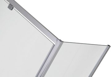 Sanotechnik Dusch-Schwingtür Elite, 92x195 cm, Einscheibensicherheitsglas, Schwenkttür für Duschen