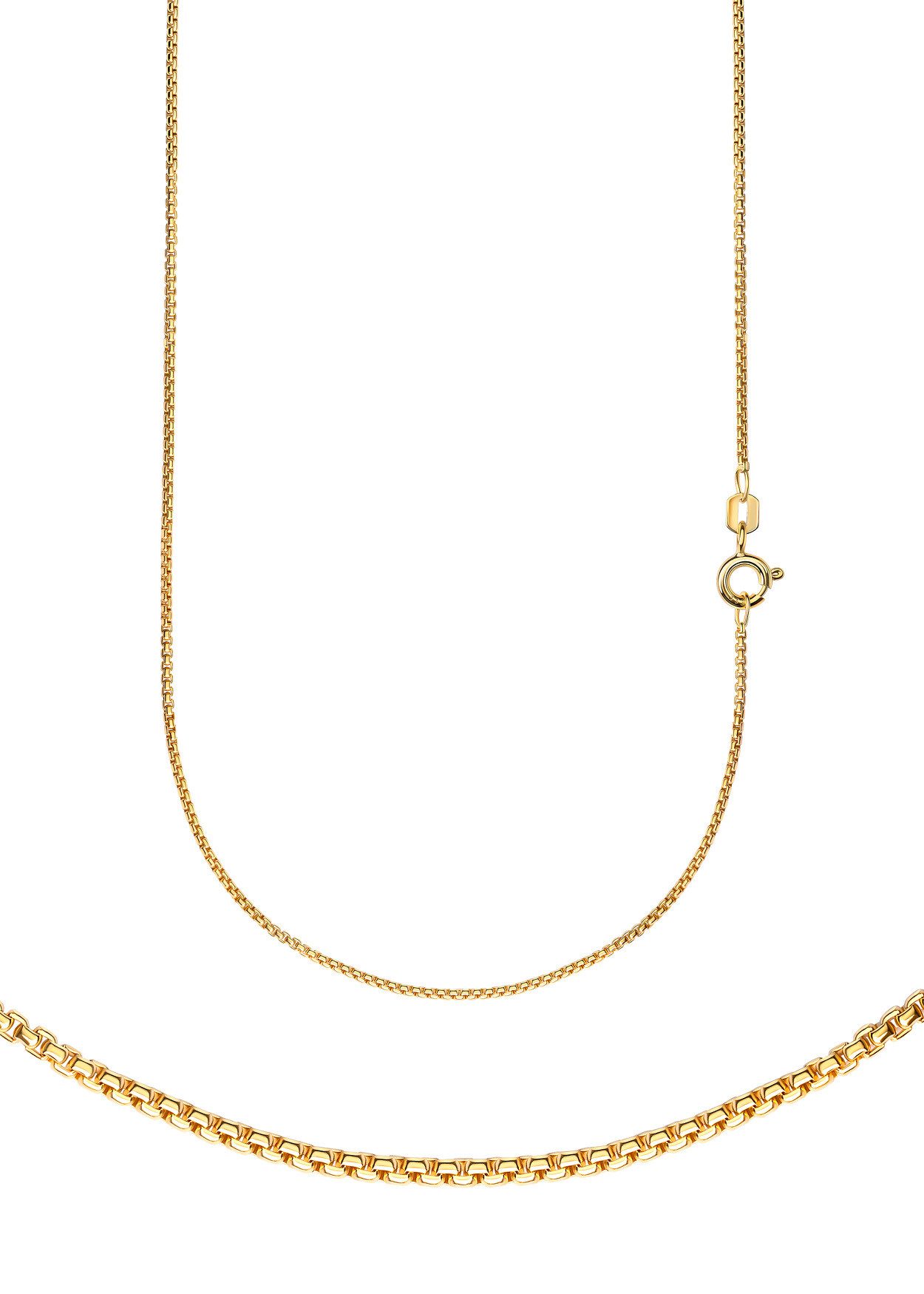 Collierkettchen Schmuck Geschenk Gold 333 oder 585 Halskette Venezianerkette halbrund