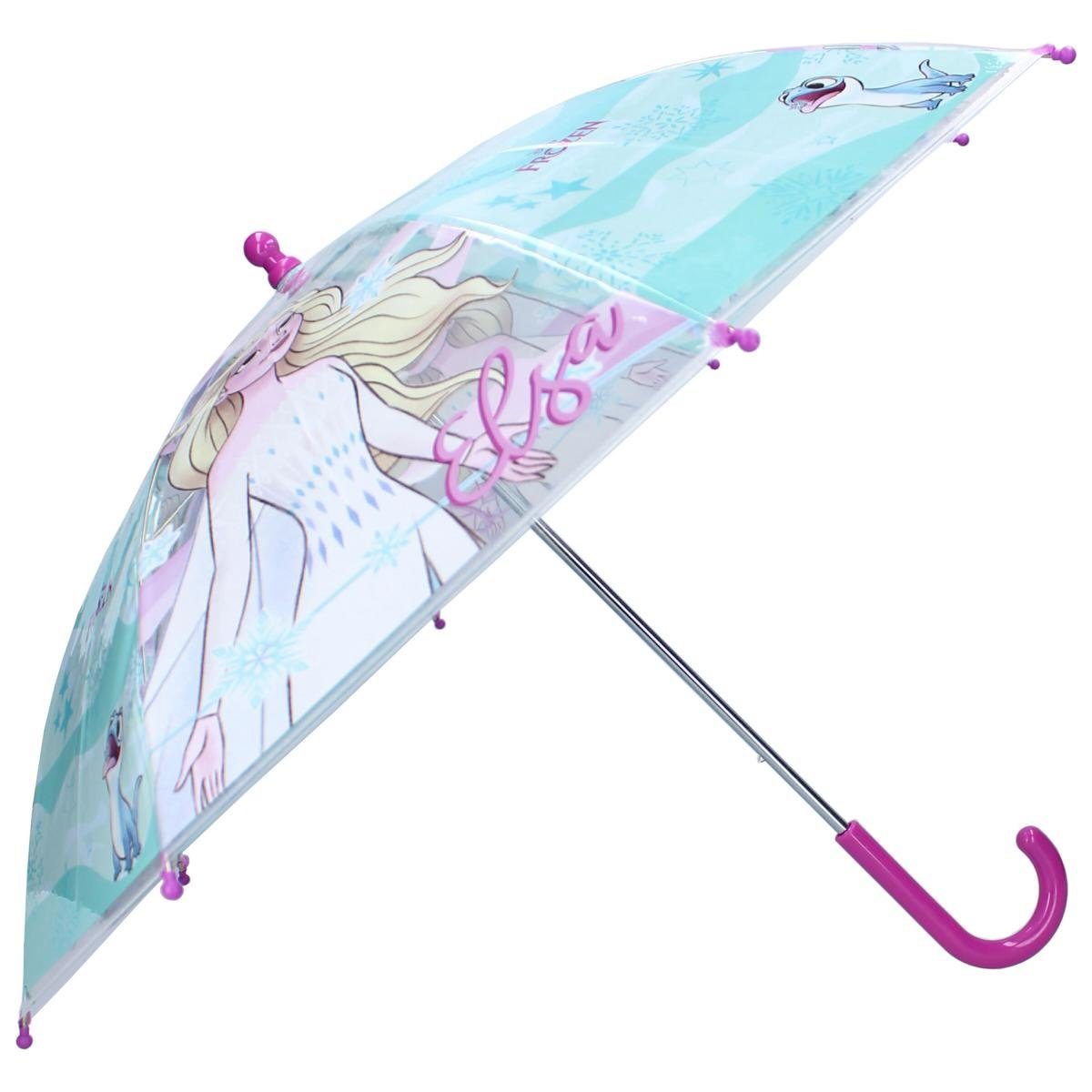 Vadobag Langregenschirm die Eiskönigin Kinderschirm Regenschirm Frozen II Sunny Days Ahead