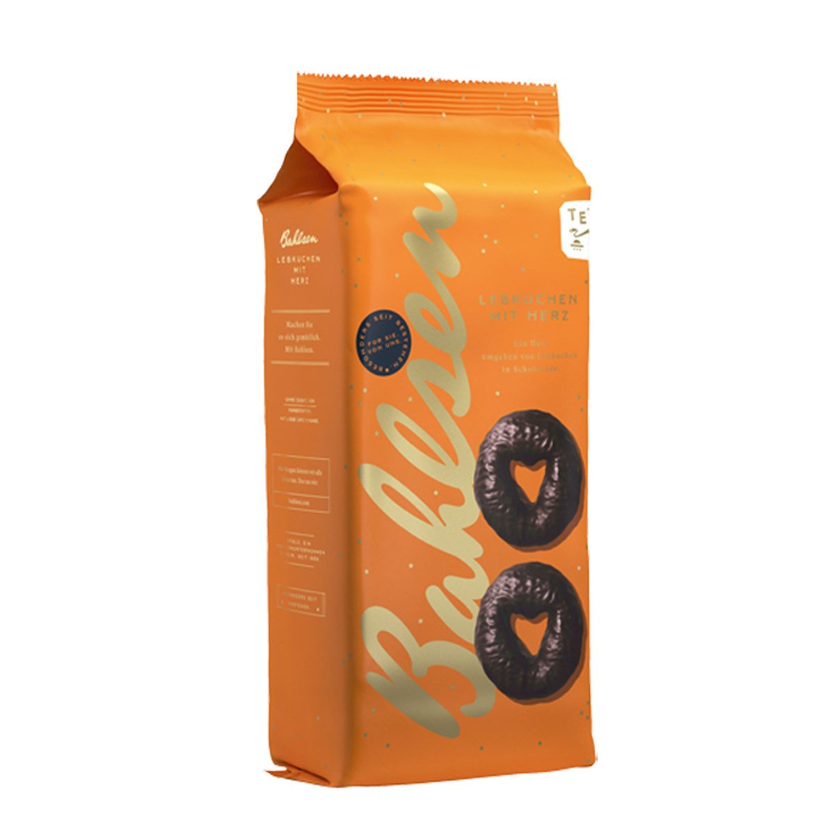 BAHLSEN Süßigkeit, Bahlsen Lebkuchen mit Herz Edelherb Braune Lebkuchen mit Überzug 300g