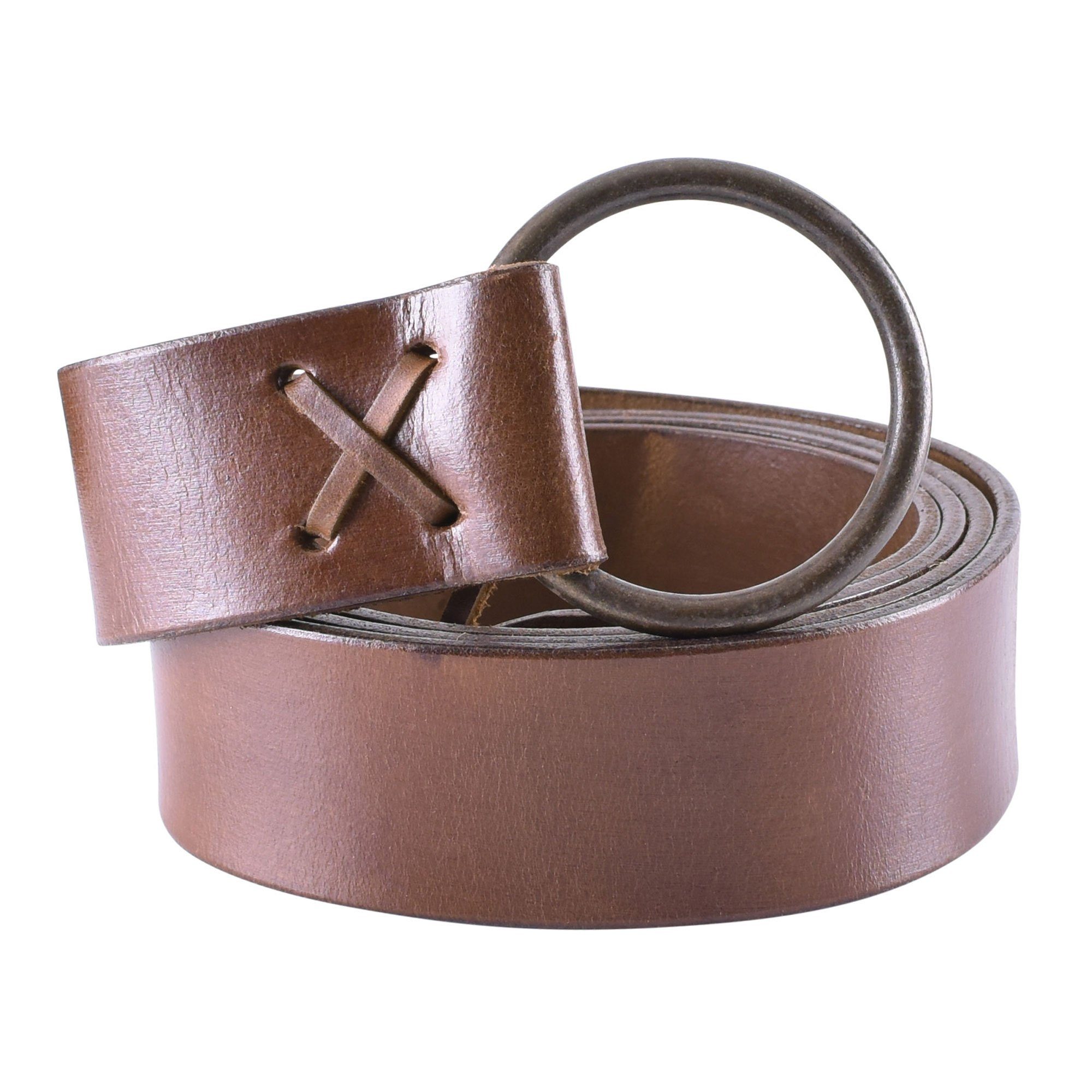 Ritter-Kostüm Mittelalter Gürtel 190cm 4cm breit Braun