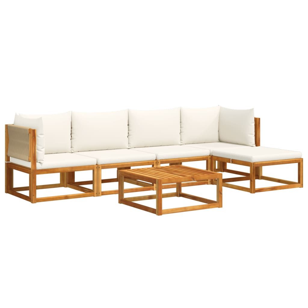 vidaXL Loungesofa 6-tlg. Garten-Sofagarnitur mit Kissen günstig online kaufen