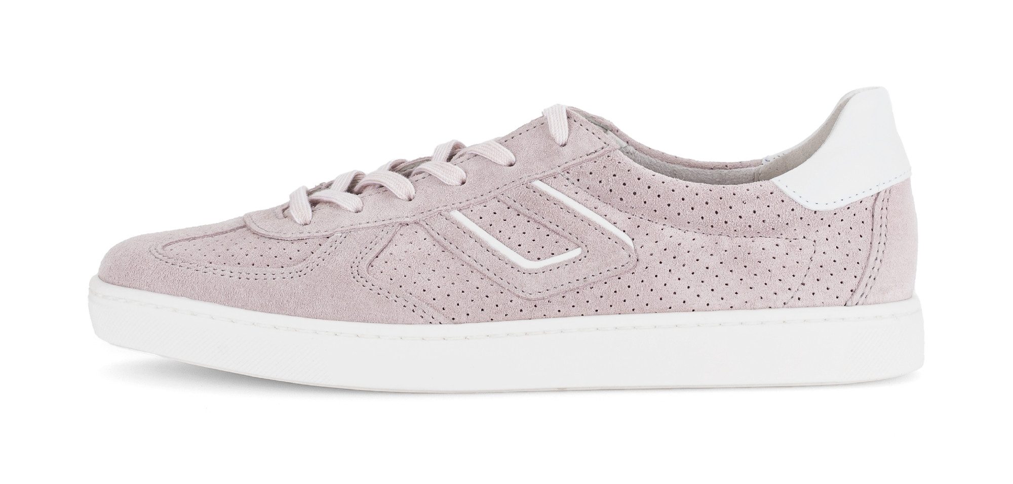 Gabor DAVOS Sneaker, Freizeitschuh, Halbschuh, Schnürschuh mit Lochmuster, Weite H