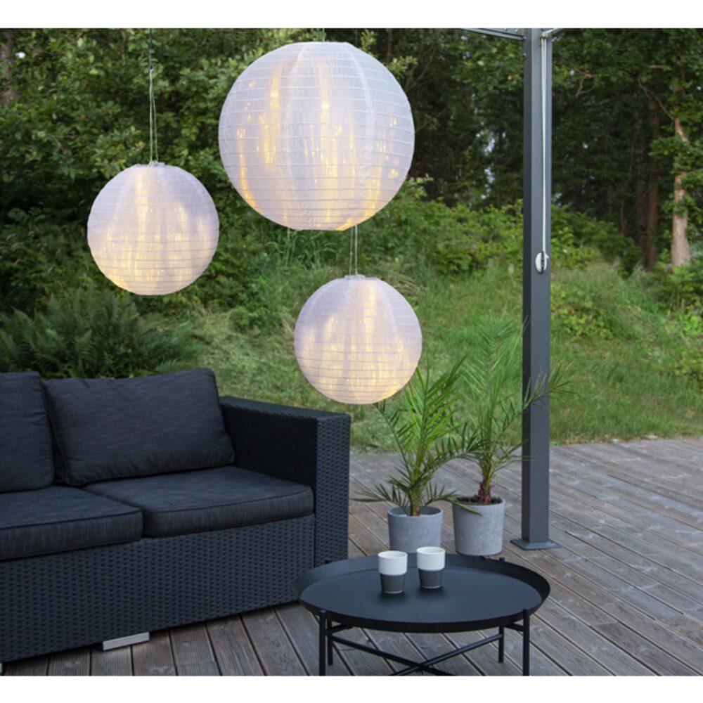 STAR TRADING LED Lampion "Festival" weiß, Lampion, 400x400mm