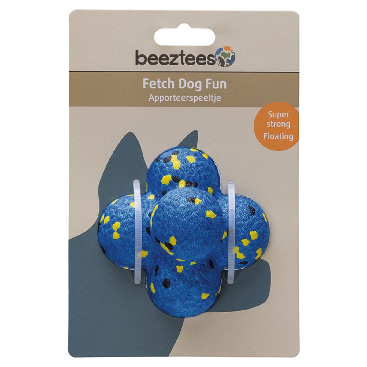 Beeztees Tierball Hundespielzeug Fetch Atom aus Schaumstoff blau