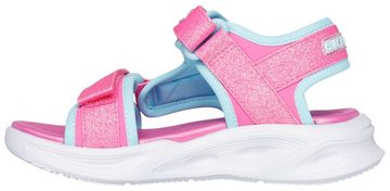 Skechers Kids SOLA GLOW SANDAL Sandale, Sommerschuh, Klettschuh, Sandalette, mit Glitzer und Blinkfunktion