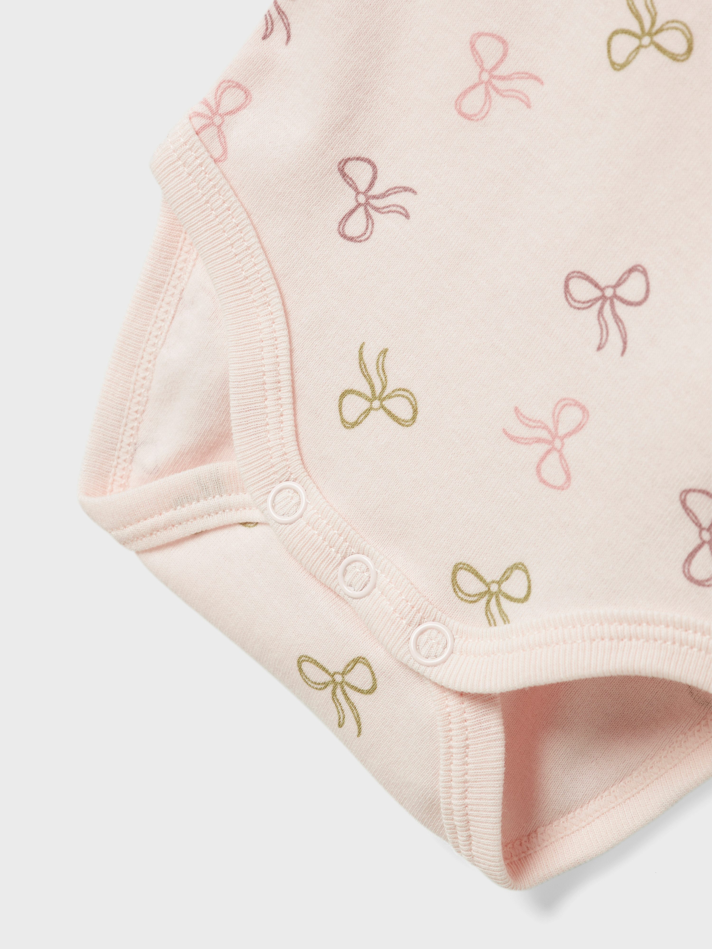 Name It Langarmbody NBFBODY 3P LS BARELY PINK BOW NOOS (Packung, 3-tlg)