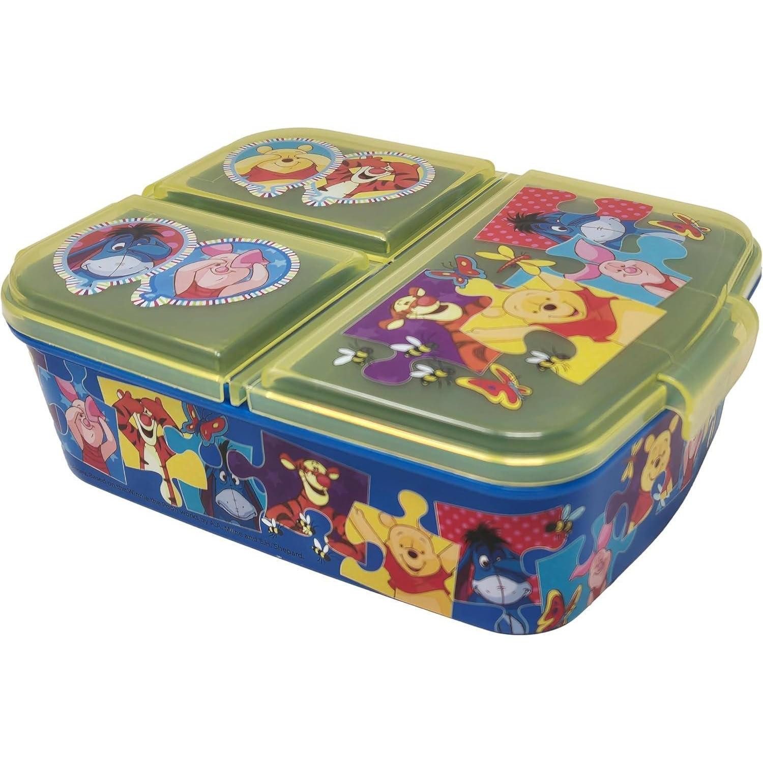 LuxusKollektion Lunchbox Brotdose Kinder Kunststoff BPA frei Unterteilung Winnie der Bär