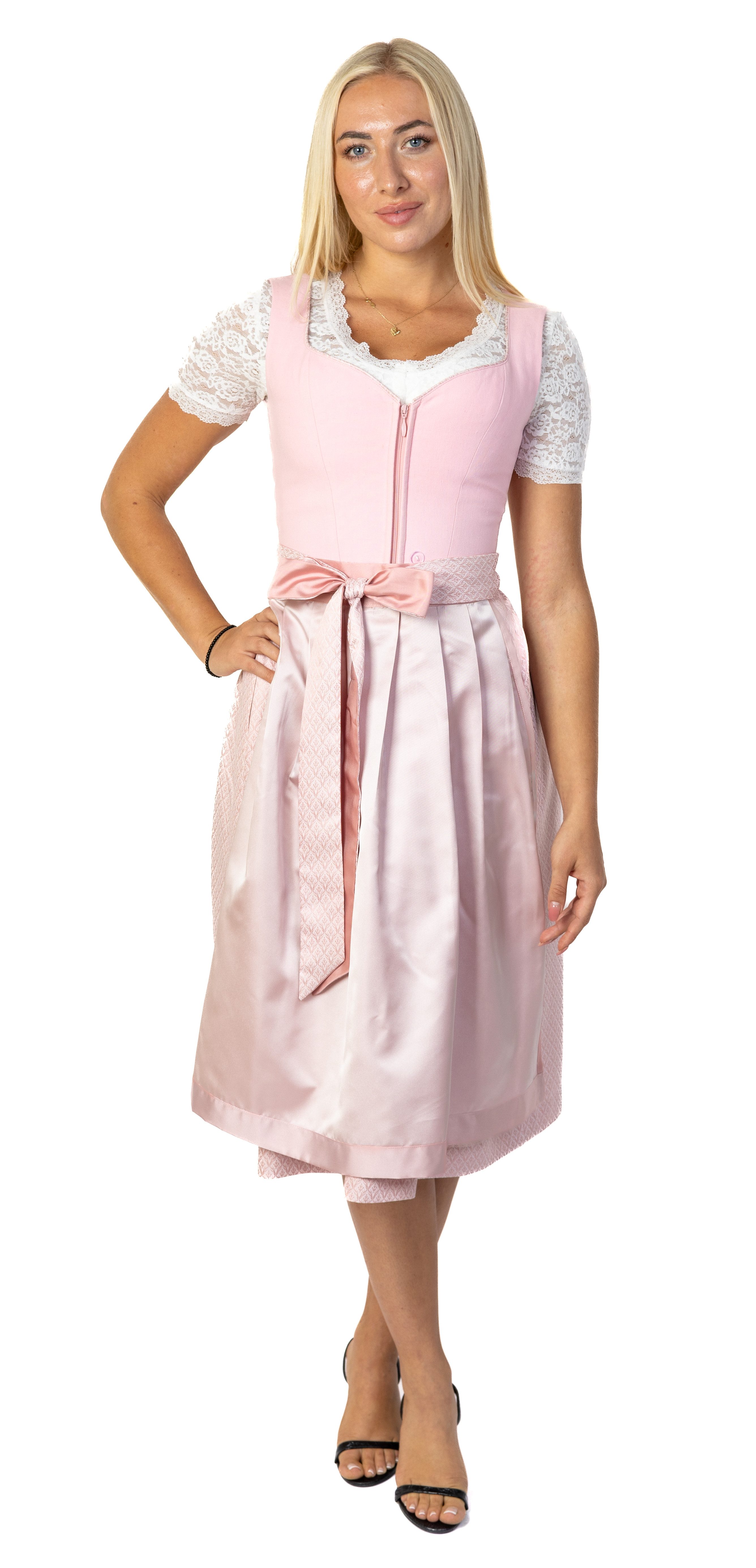 Trachtl Dirndl Trachtl -Trachtenkleid Anneli 38 Rosa/Puderrosa