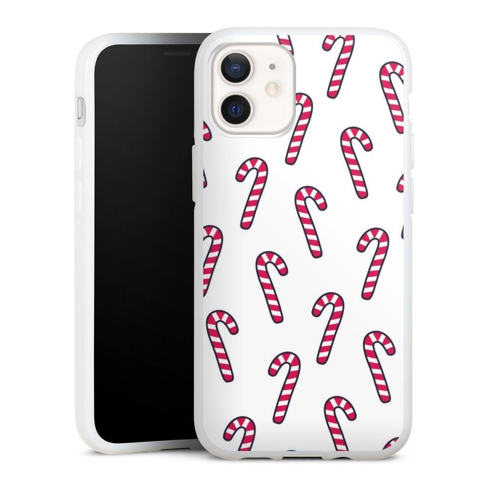 DeinDesign Handyhülle Zuckerstangen Pattern, Hülle Süßigkeiten Weihnachten Zuckerstange