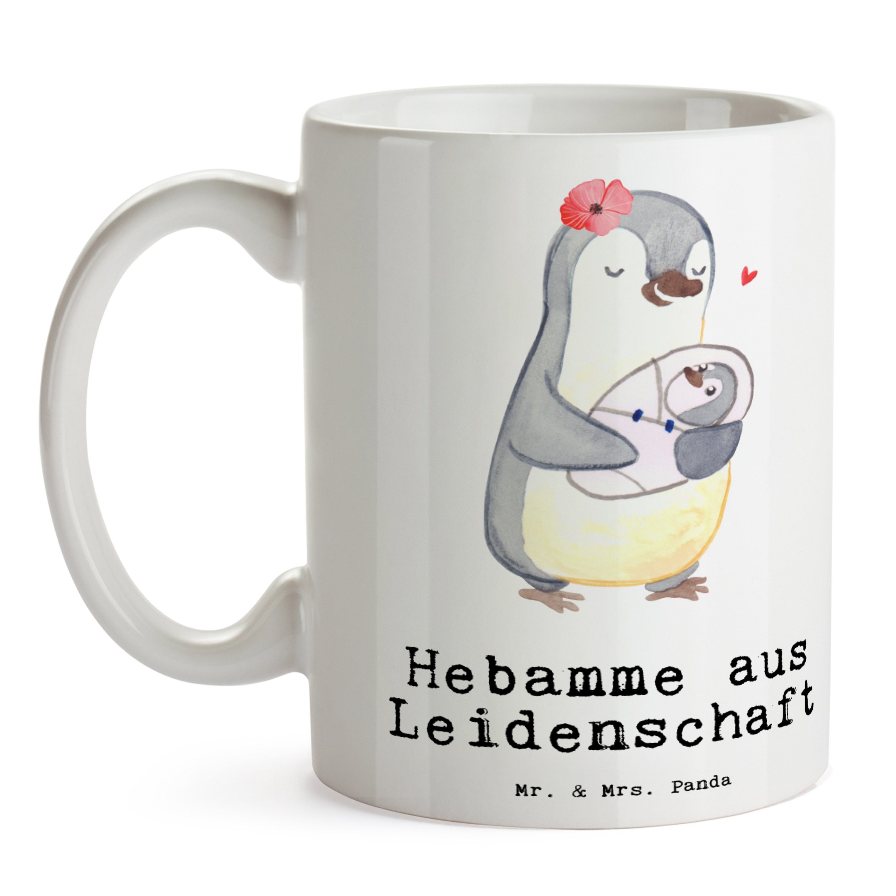 - Leidenschaft aus Mrs. Jubiläum, Panda Mr. - Hebamme & Geschenk, Geburtshelfer, Tasse Keramik Weiß