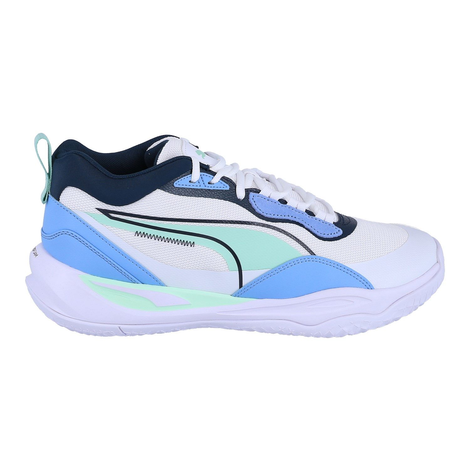 PUMA Hallen-Indoorschuhe Playmaker Pro weiss/minty burst Herren Badmintonschuh