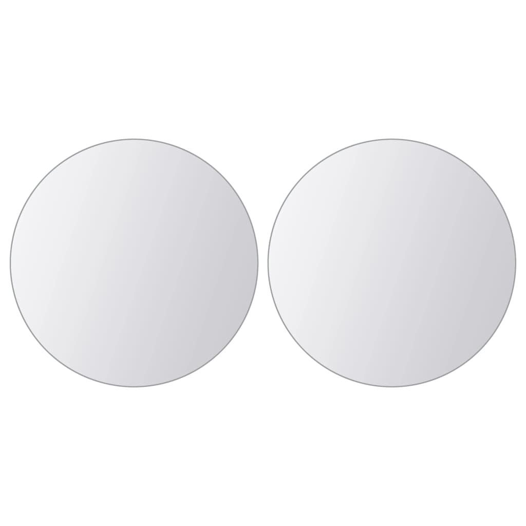 vidaXL Spiegel 16-tlg. Spiegelfliesen-Set Rund Glas (16-St)