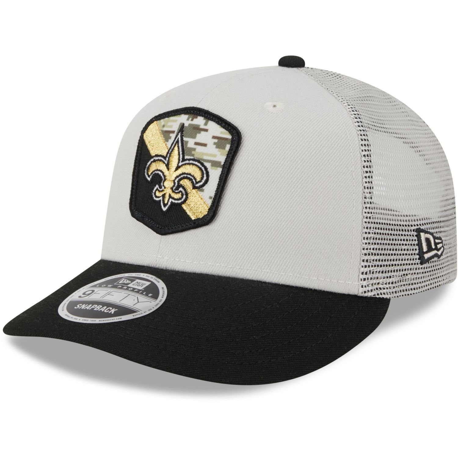 New Era Snapback Cap 9Fifty Low NFL Orleans Profile Salute Saints New Snap to Service