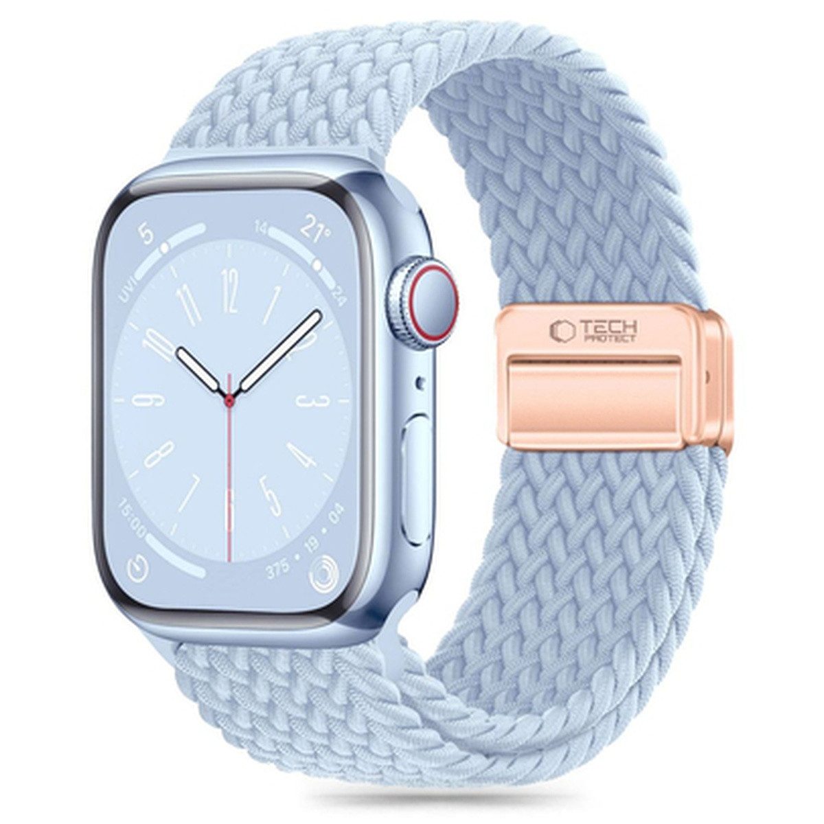 TECH PROTECT Armband (Armband, Einzelartikel), Geflochtenes Nylonarmband mit Magnetverschluss für Apple Watch