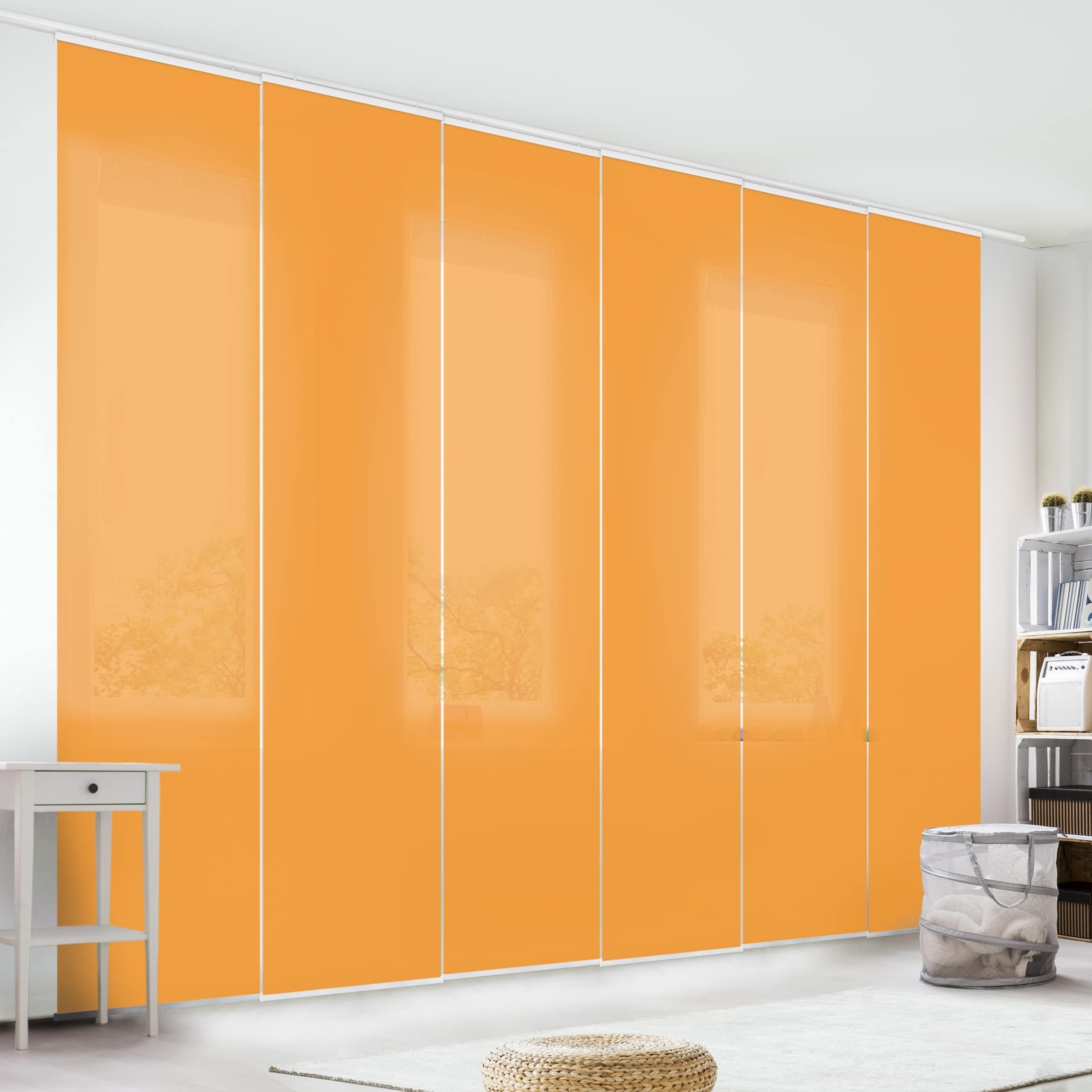 Bilderdepot24 Schiebegardine modern Flächenvorhang blickdicht Mango, günstig online kaufen