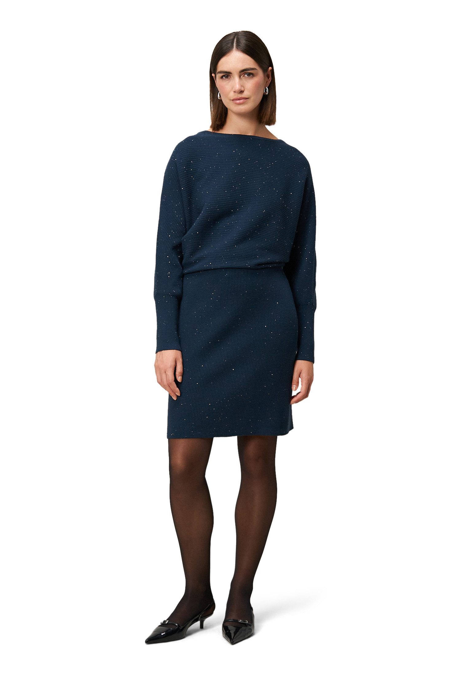 Zero Strickkleid Damen mit Pailletten Pailletten