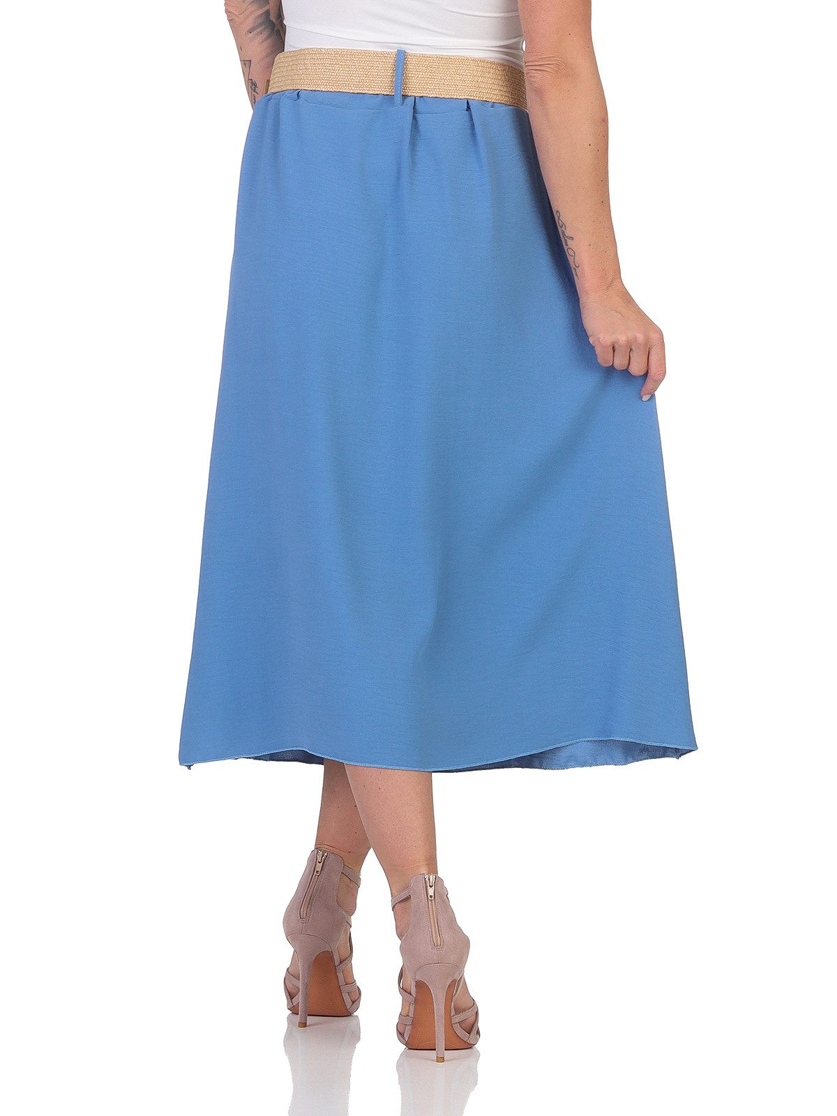 simaranda Sommerrock Damen Rock 2602 34-38 Hellblau