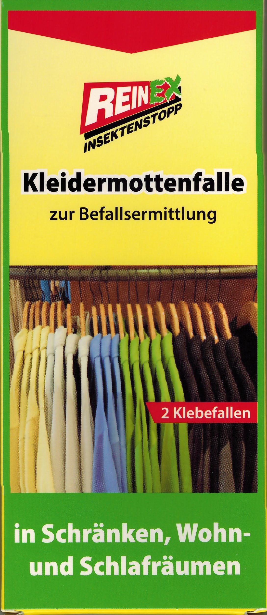 Insektenfalle 2x KLEIDERMOTTENFALLE Pheromon Klebefalle Mottenfalle Mottenschutz 82