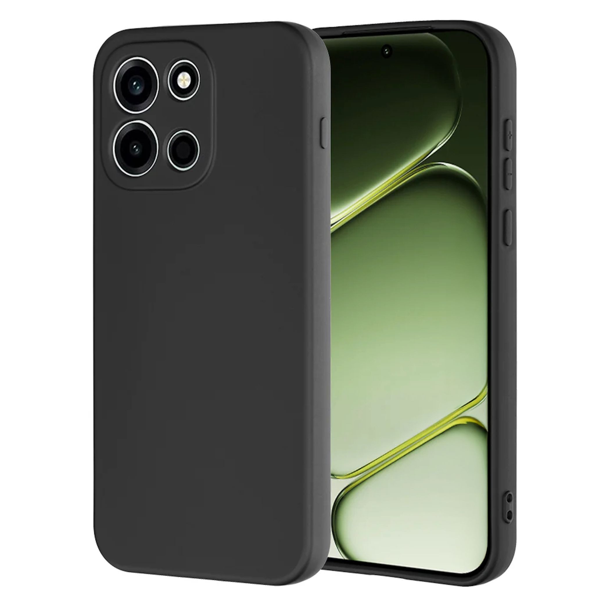 Wigento Handyhülle für OnePlus Nord 6 TPU Silikon Slim Dünn Flexibel Cover Schwarz 6.78 Zoll, Stilvolle TPU Hülle, präzise Aussparungen, schützend