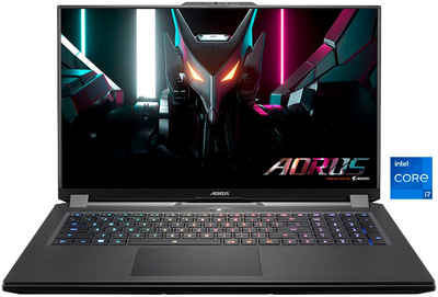 Gigabyte AORUS 17H BXF-74DE554SH Gaming-Notebook (43,9 cm/17,3 Zoll, Intel Core i7 13700H, GeForce RTX 4080, 1000 GB SSD)