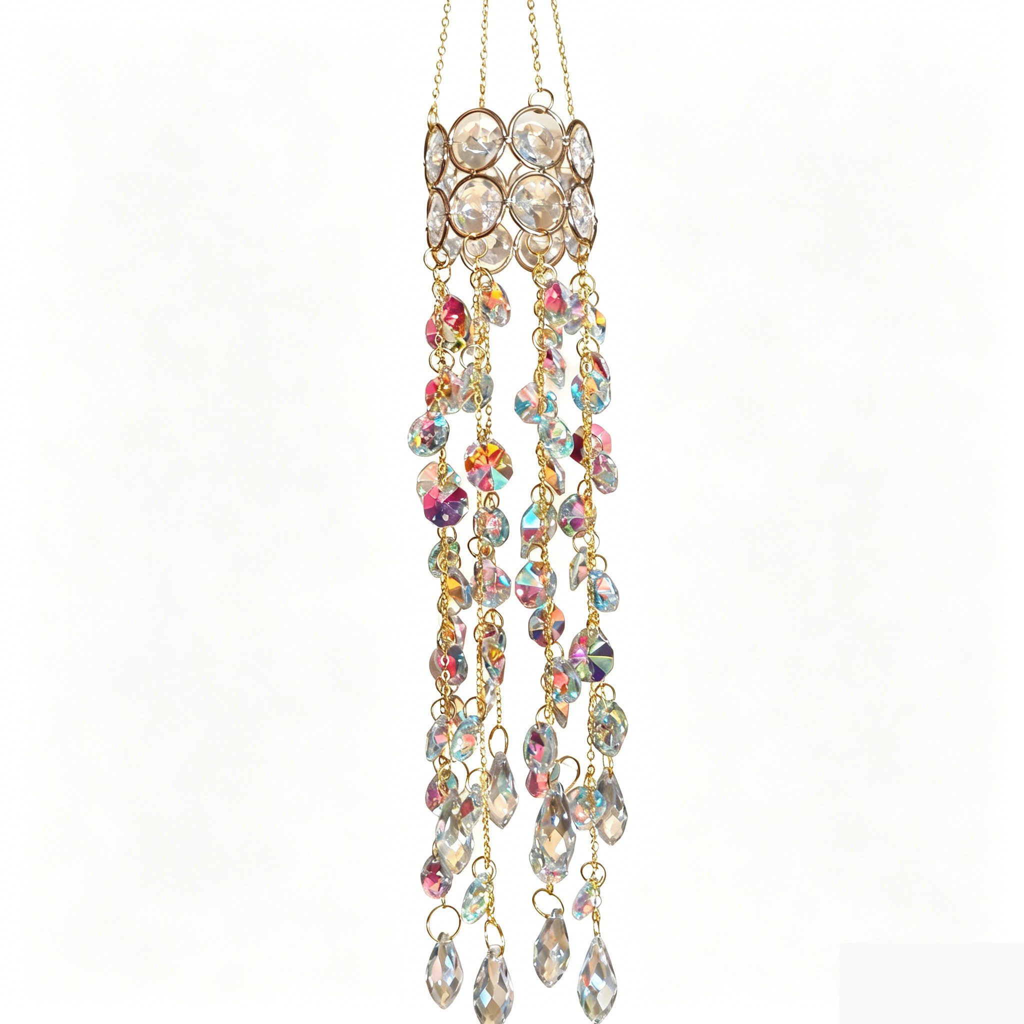 Agger Windspiel Kristalle Sonnenfänger Kristalle zum Aufhängen Sonnenfänger-Windspiel, ensterdeko Frühlingsdeko Suncatchers- Deko Jugendzimmer Mädchen