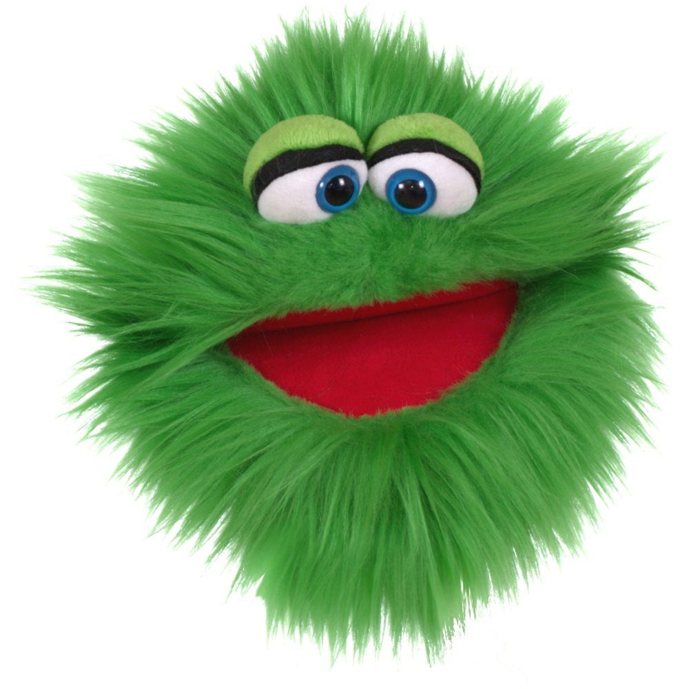 Living Puppets Handpuppe Living Puppets Handpuppe Plappermaul grün W807 (Packung), Sehr gut geeignet um Geschichten zu erzählen