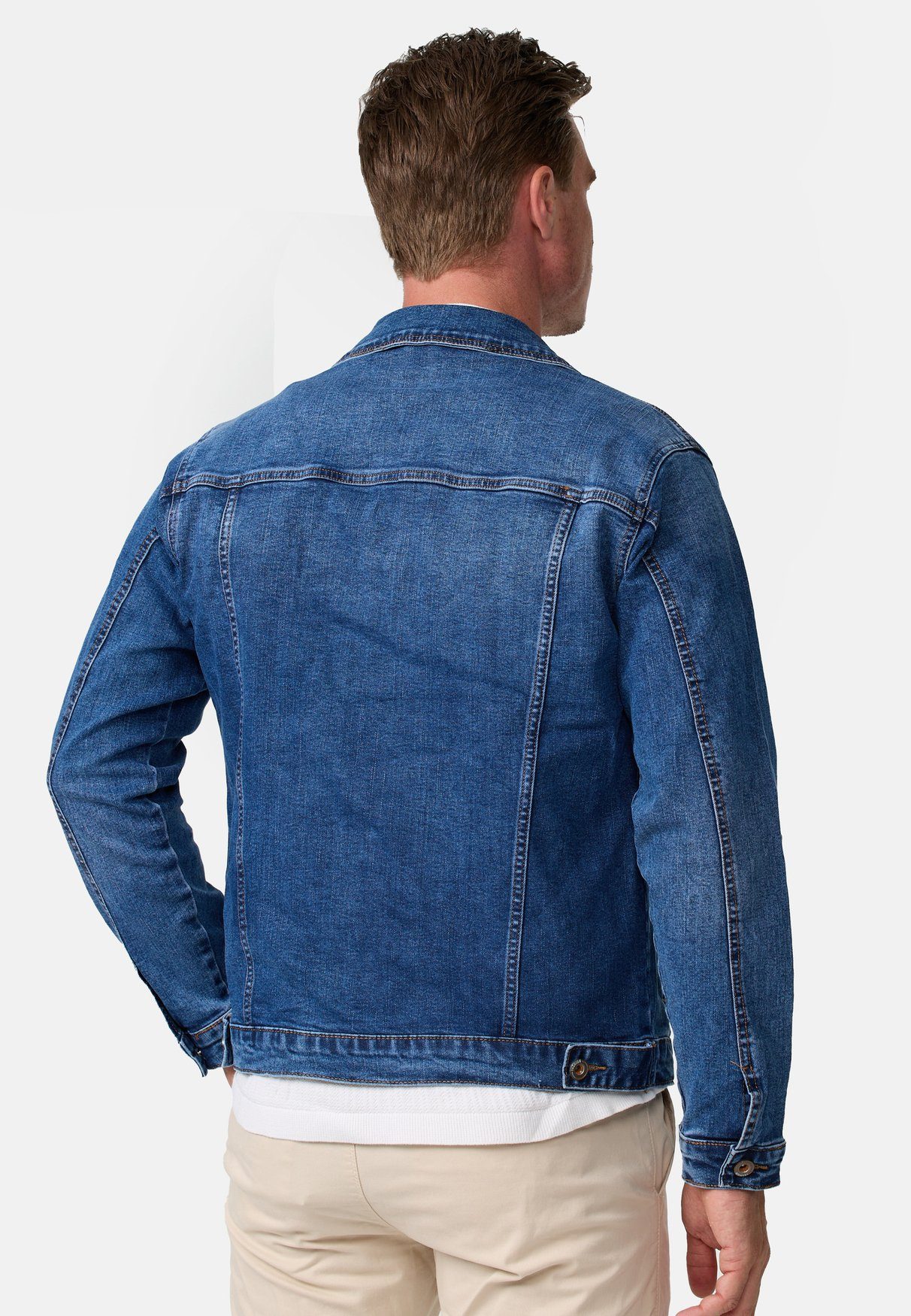 Jeansjacke Jacke in Biker Stone Jeans 5 5924 Denim Classic Giani Dunkelblau Wash